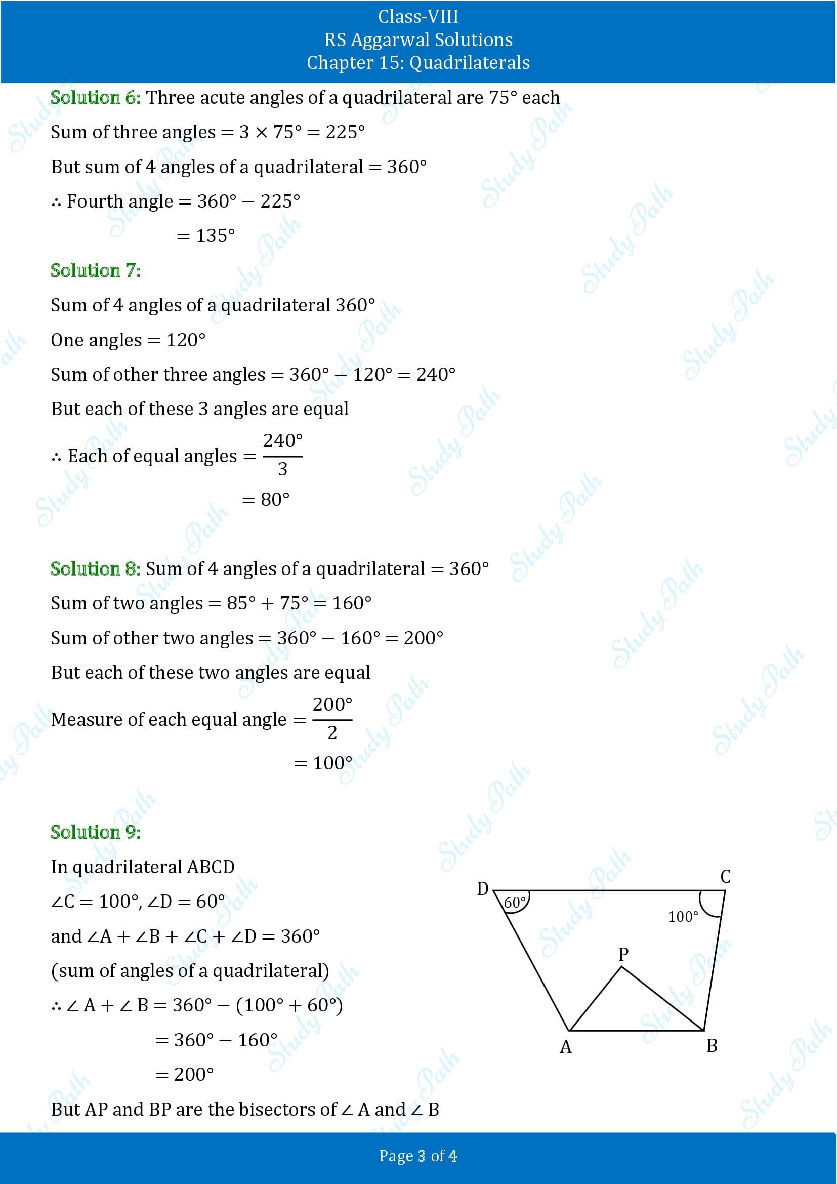 RS Aggarwal Solutions Class 8 Chapter 15 Quadrilaterals 00003
