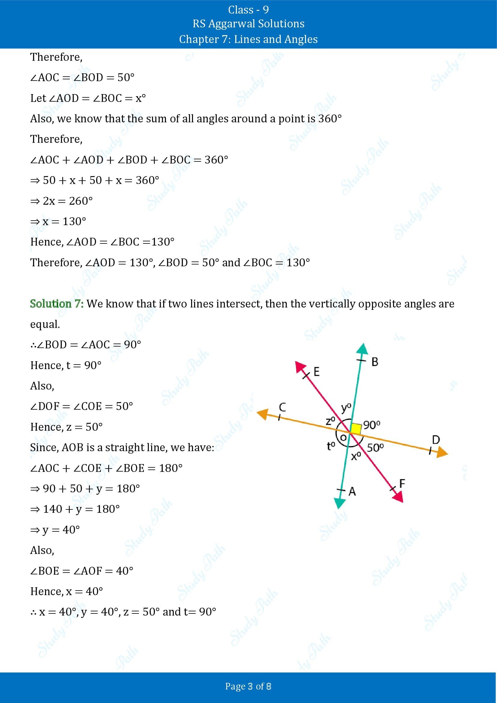RS Aggarwal Solutions Class 9 Chapter 7 Lines and Angles Exercise 7B 00003