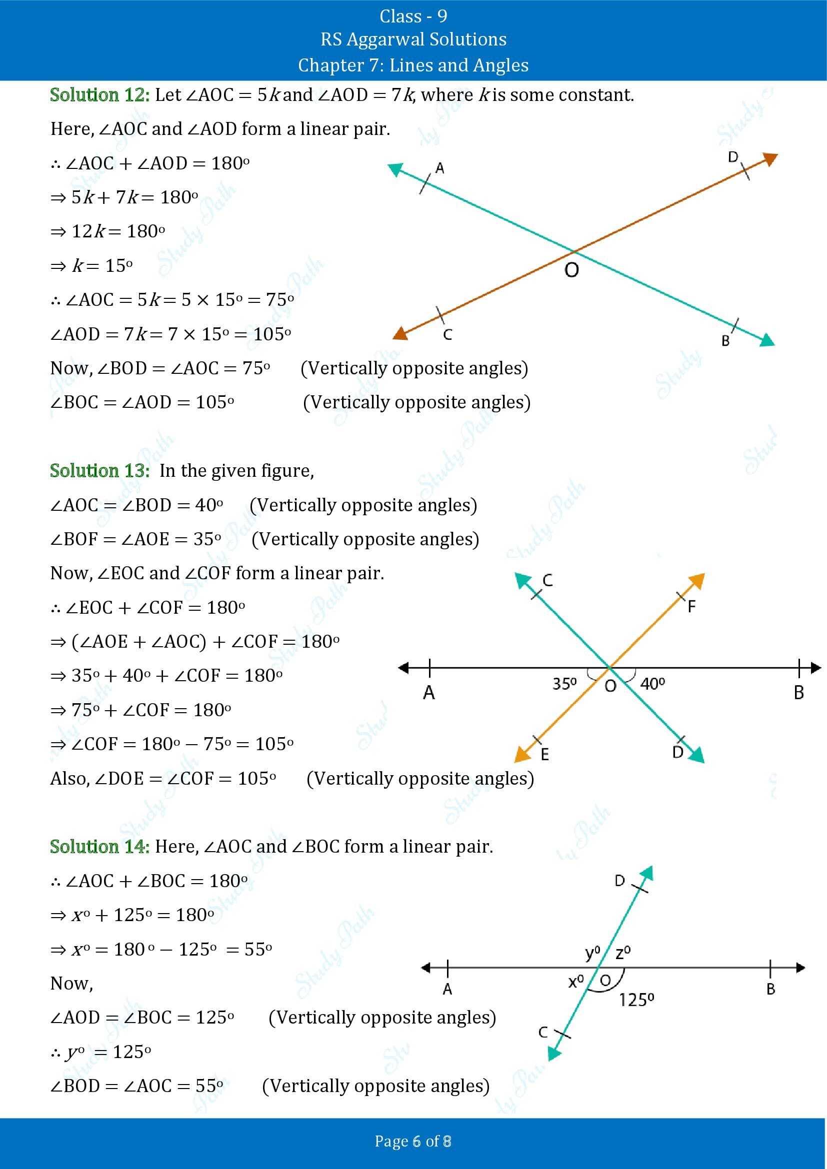 RS Aggarwal Solutions Class 9 Chapter 7 Lines and Angles Exercise 7B 00006