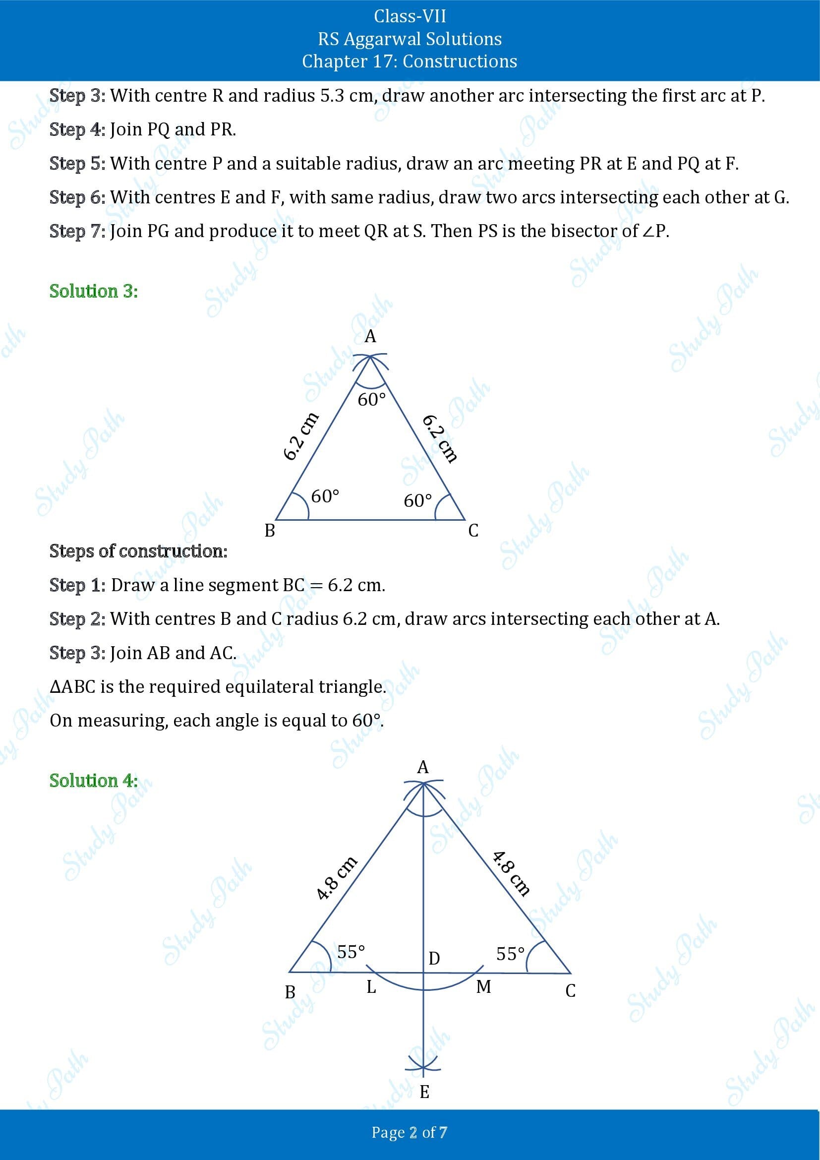 RS Aggarwal Solutions Class 7 Chapter 17 Constructions Exercise 17B 00002