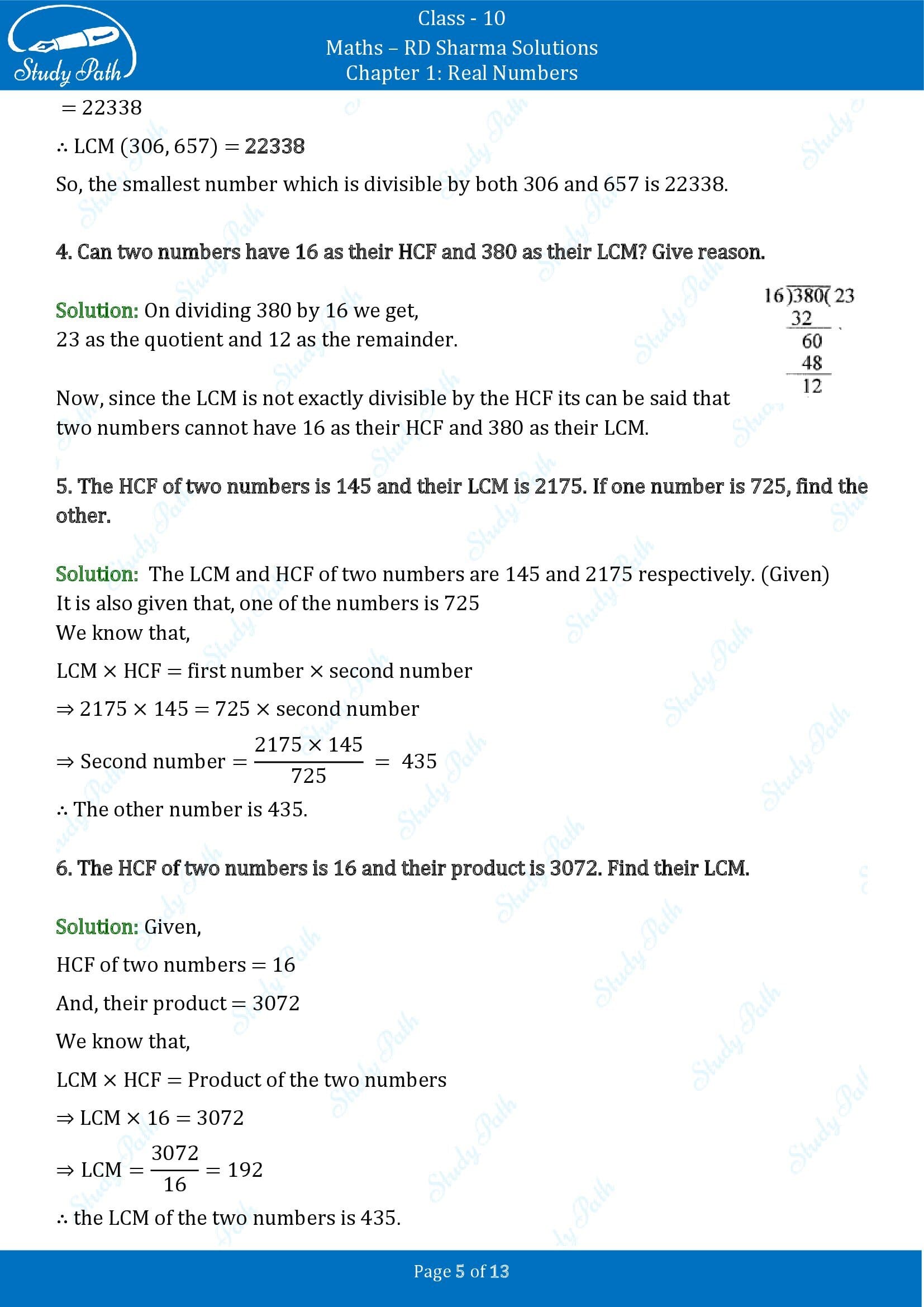 RD Sharma Solutions Class 10 Chapter 1 Real Numbers Exercise 1.4 00005