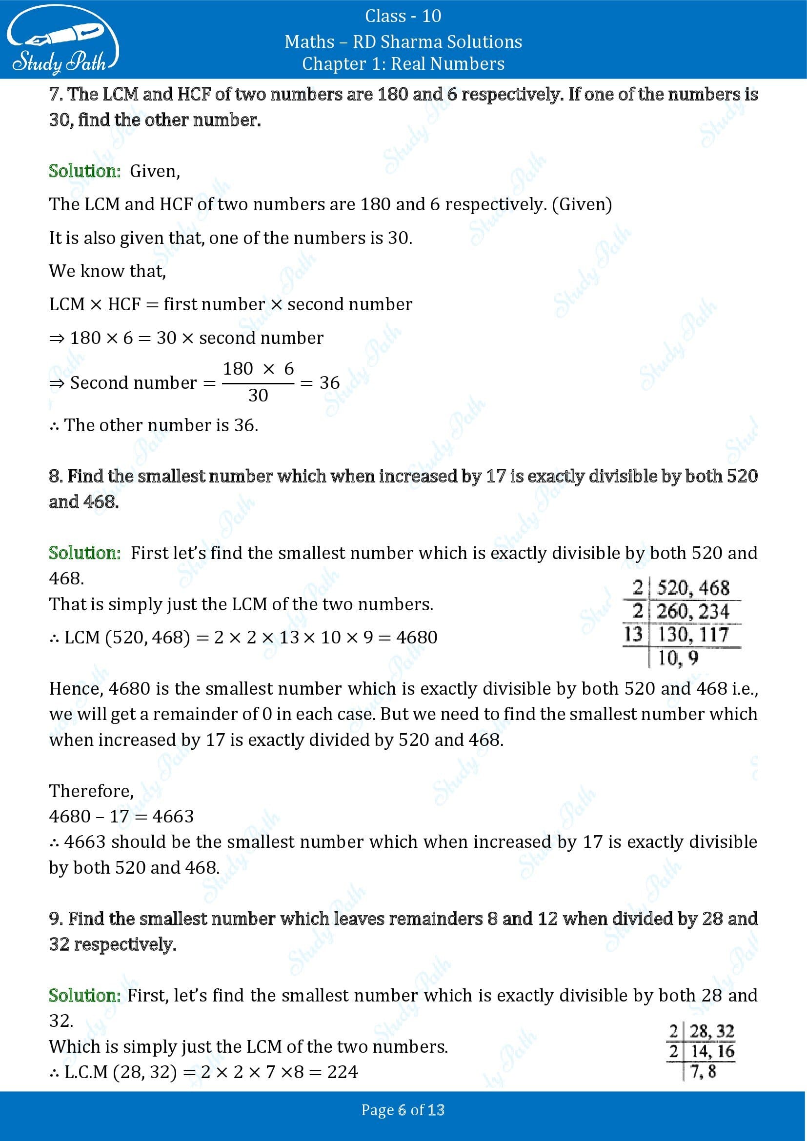 RD Sharma Solutions Class 10 Chapter 1 Real Numbers Exercise 1.4 00006