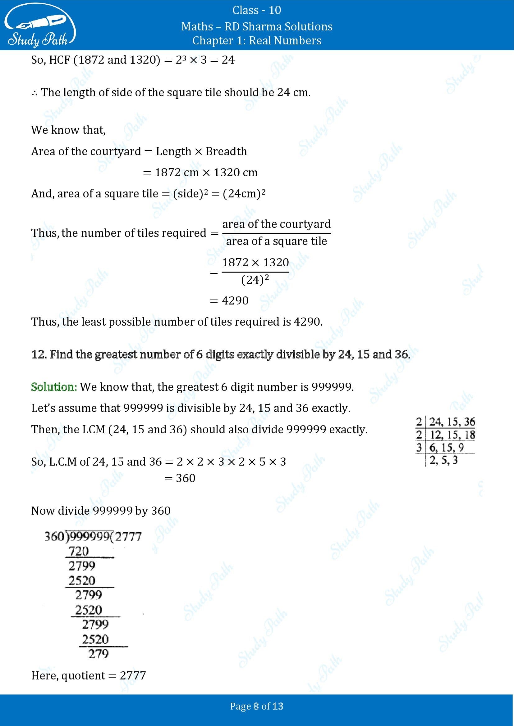 RD Sharma Solutions Class 10 Chapter 1 Real Numbers Exercise 1.4 00008