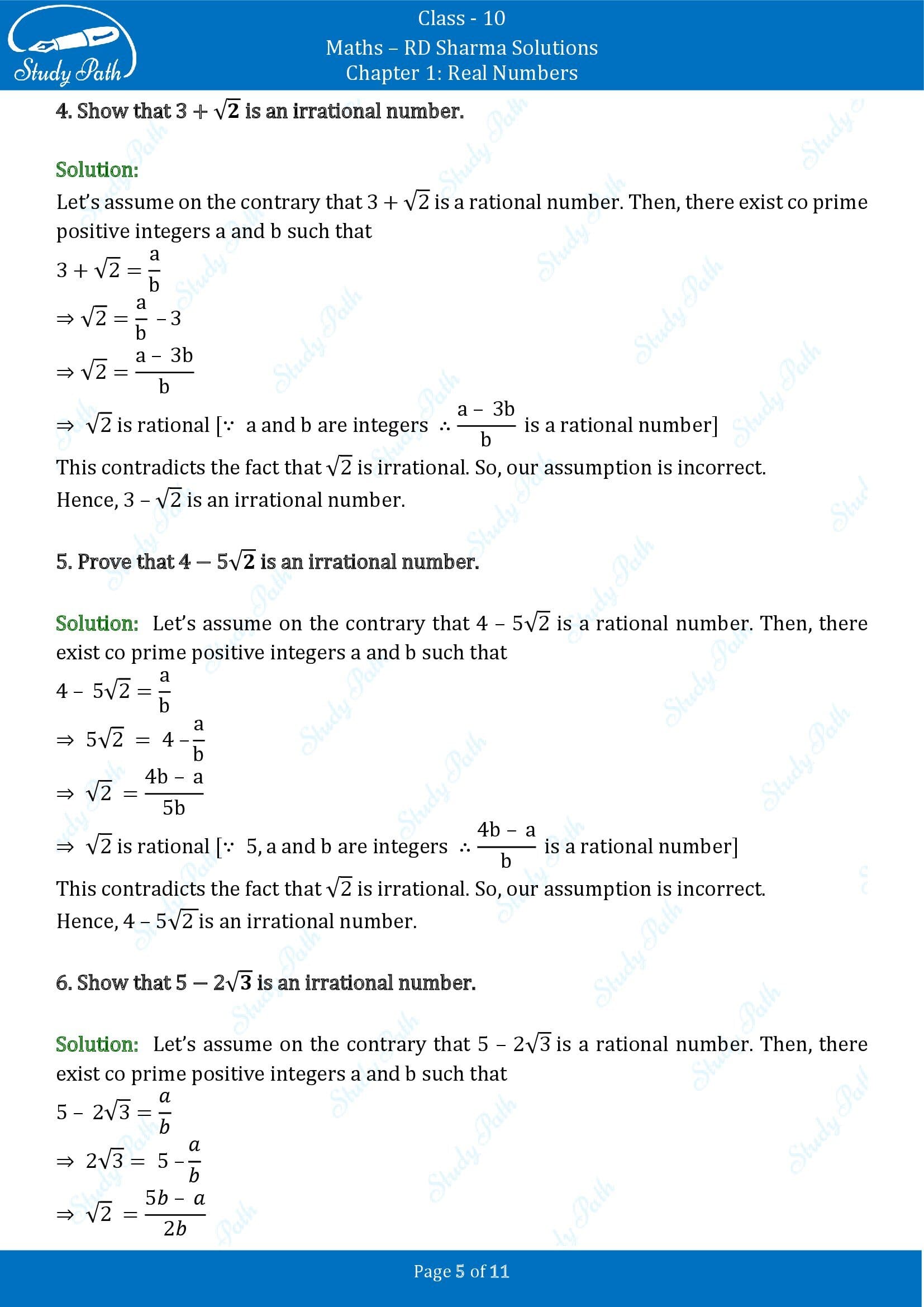 RD Sharma Solutions Class 10 Chapter 1 Real Numbers Exercise 1.5 00005