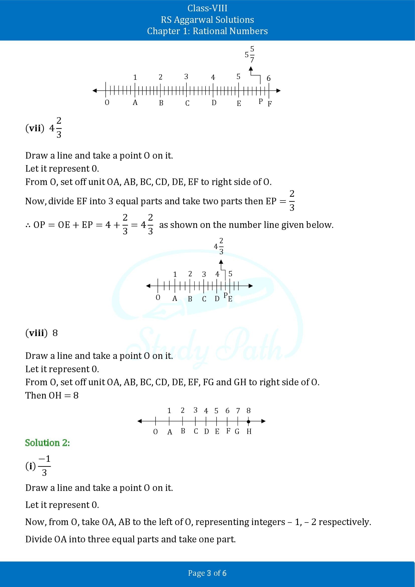 RS Aggarwal Solutions Class 8 Chapter 1 Rational Numbers Exercise 1B 00003