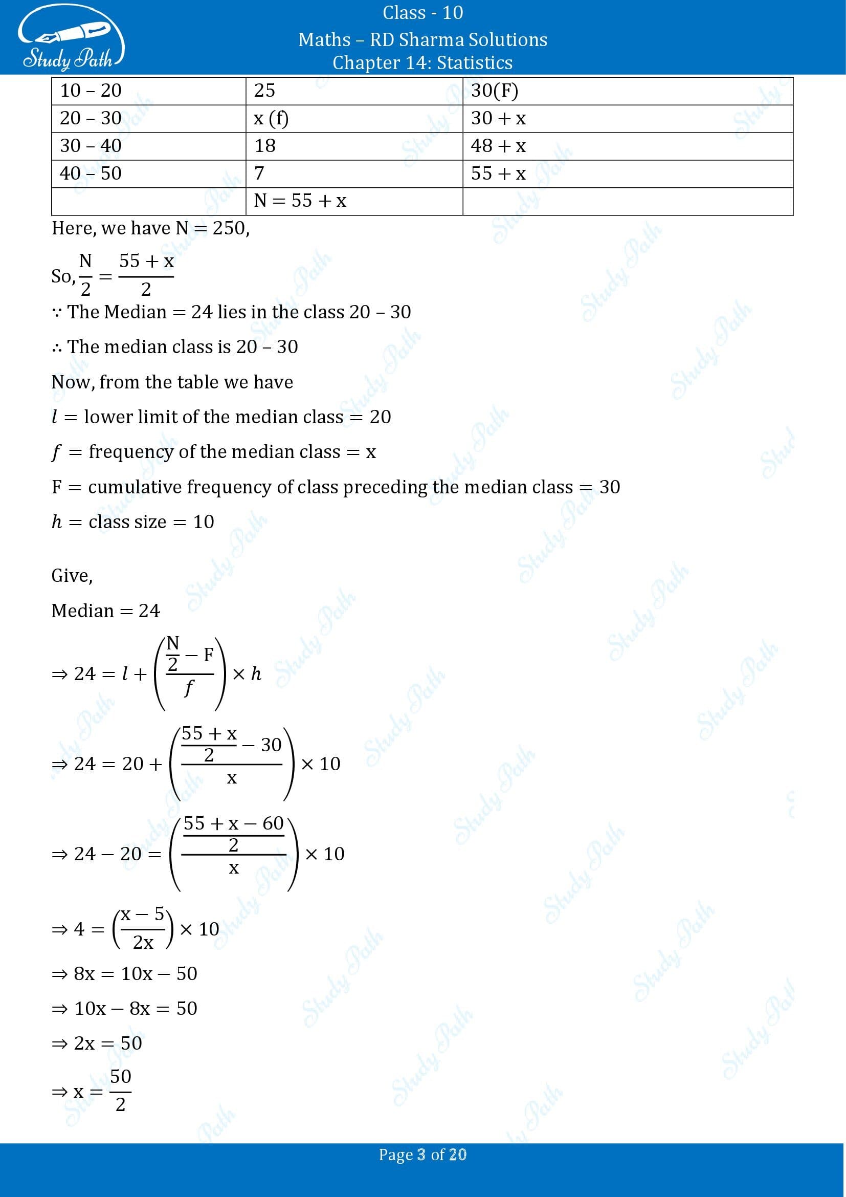 RD Sharma Solutions Class 10 Chapter 14 Statistics Exercise 14.4 00003
