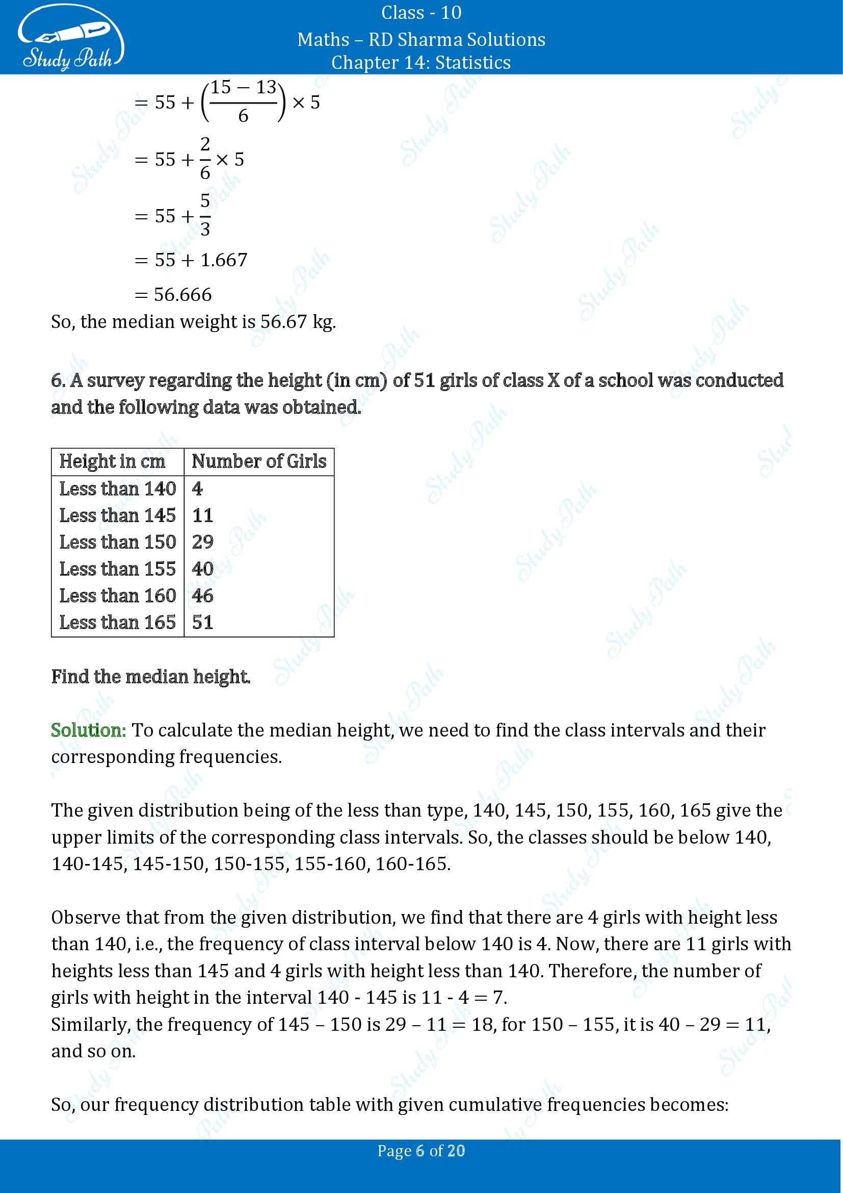 RD Sharma Solutions Class 10 Chapter 14 Statistics Exercise 14.4 00006