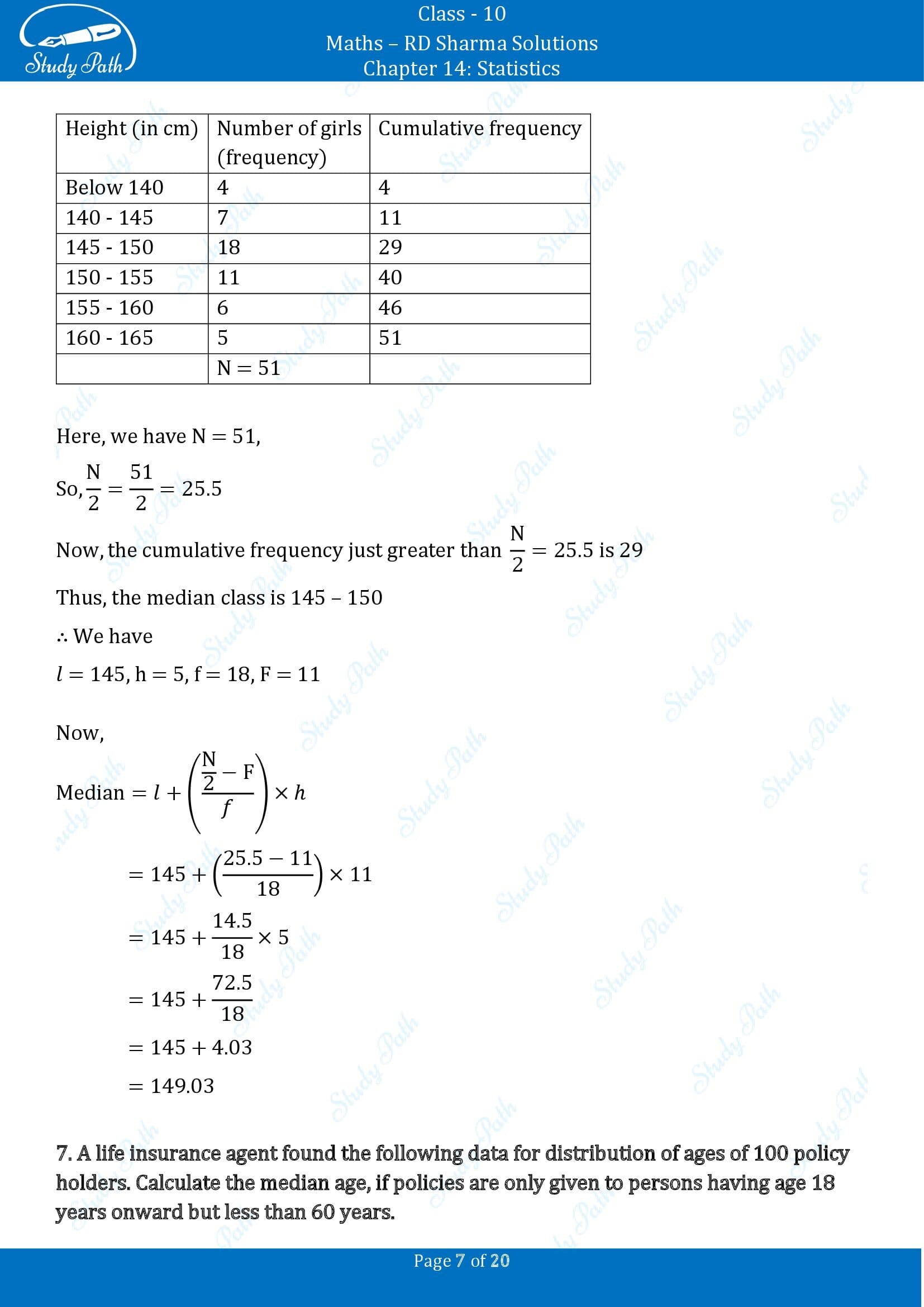 RD Sharma Solutions Class 10 Chapter 14 Statistics Exercise 14.4 00007