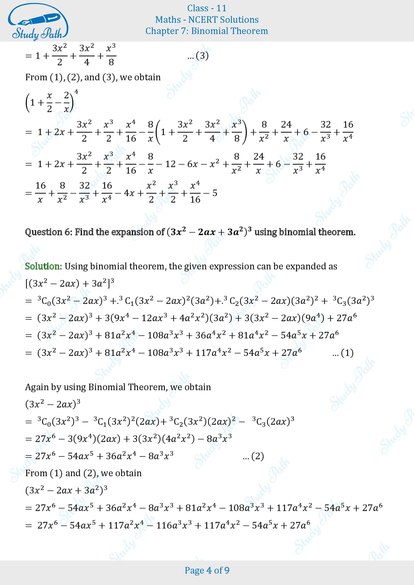NCERT Solutions for Class 11 Maths Chapter 7 Binomial Theorem Miscellaneous 7 00004