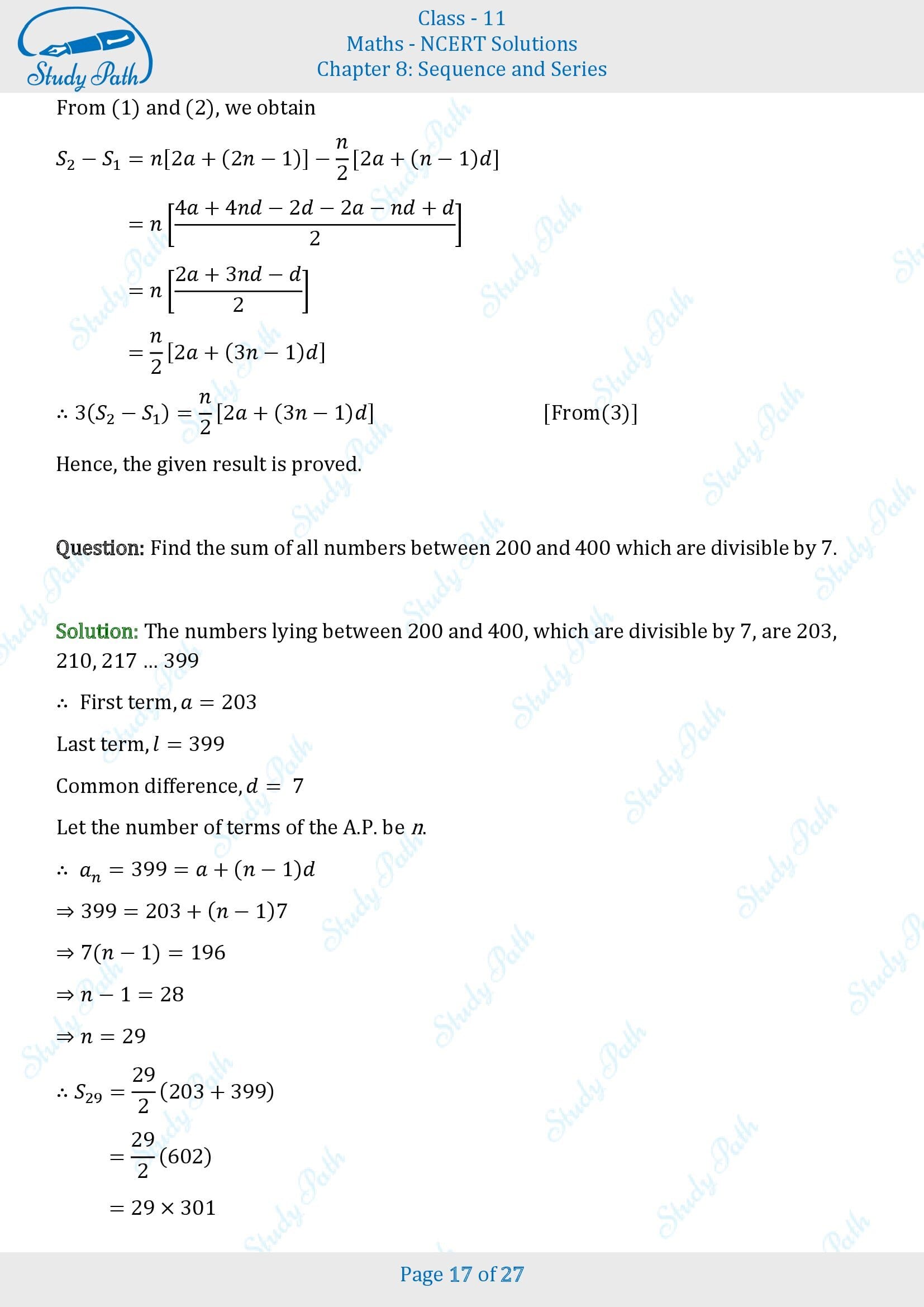 NCERT Solutions for Class 11 Maths Chapter 8 Sequences and Series Miscellaneous 8 00017