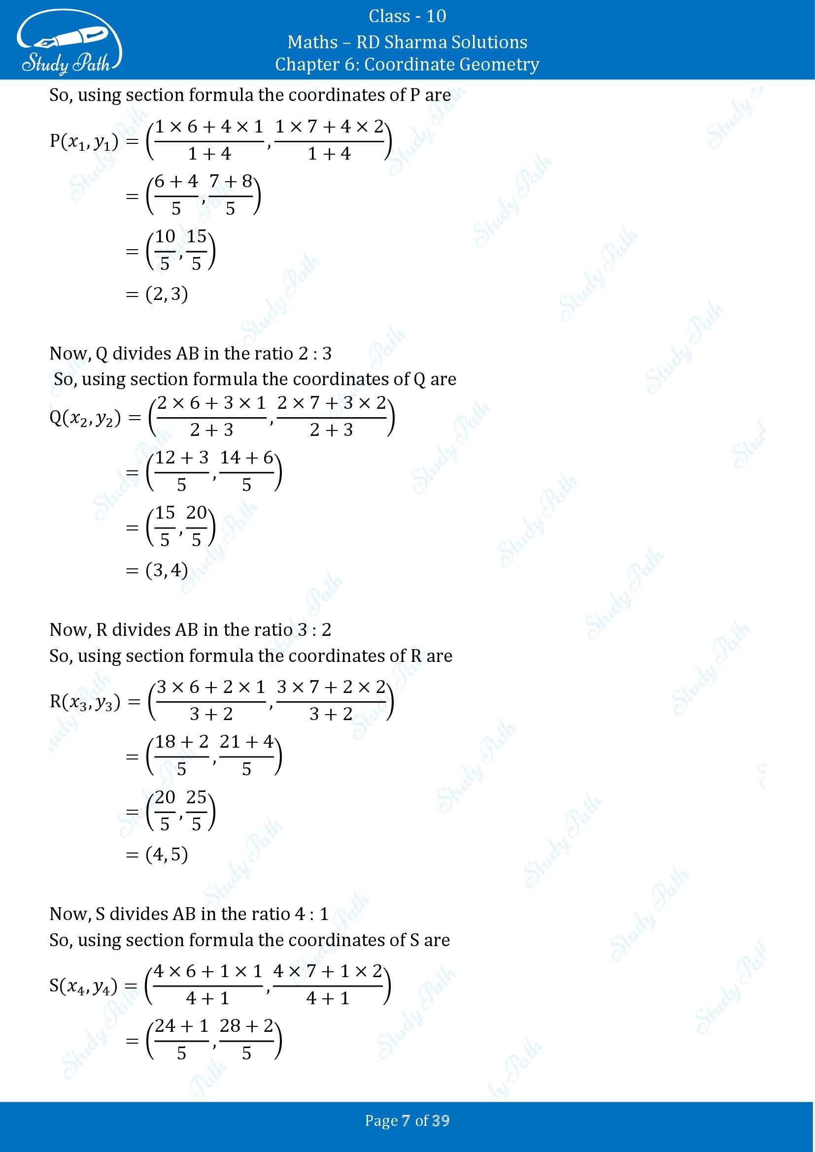 RD Sharma Solutions Class 10 Chapter 6 Coordinate Geometry Exercise 6.3 00007