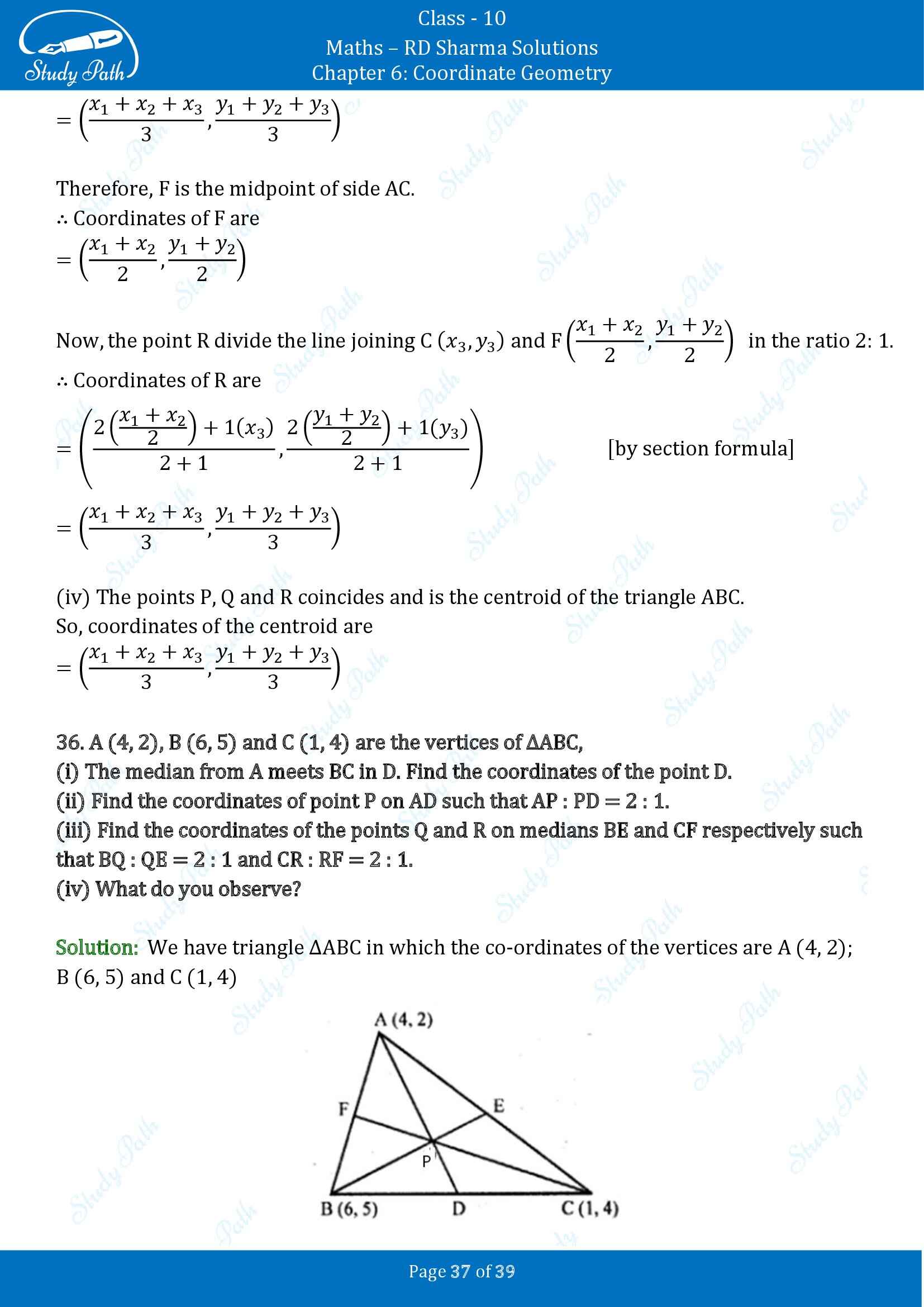 RD Sharma Solutions Class 10 Chapter 6 Coordinate Geometry Exercise 6.3 00037