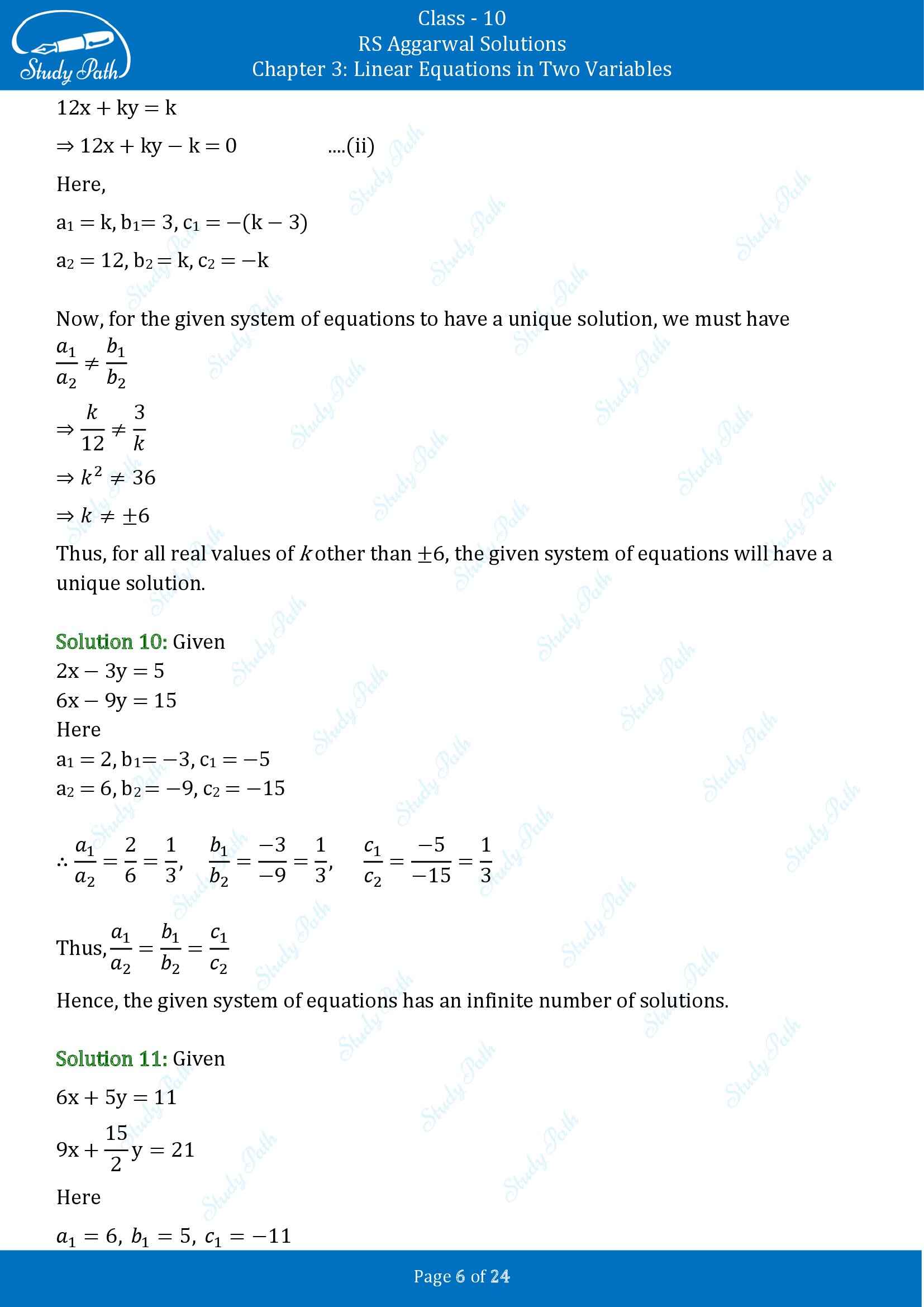 RS Aggarwal Solutions for Class 10 Chapter 3 Linear Equations in Two Variables Exercise 3D 00006