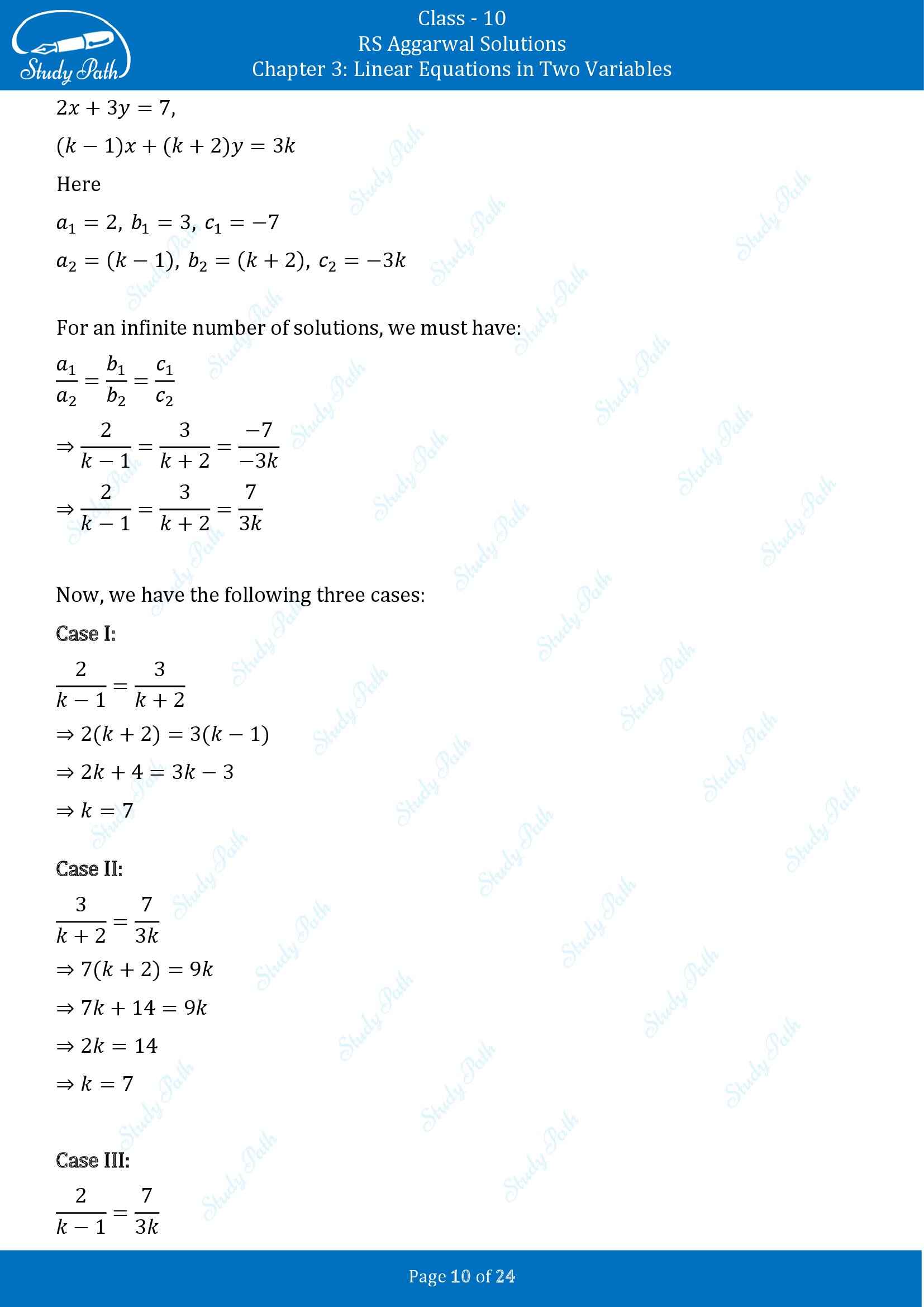 RS Aggarwal Solutions for Class 10 Chapter 3 Linear Equations in Two Variables Exercise 3D 00010