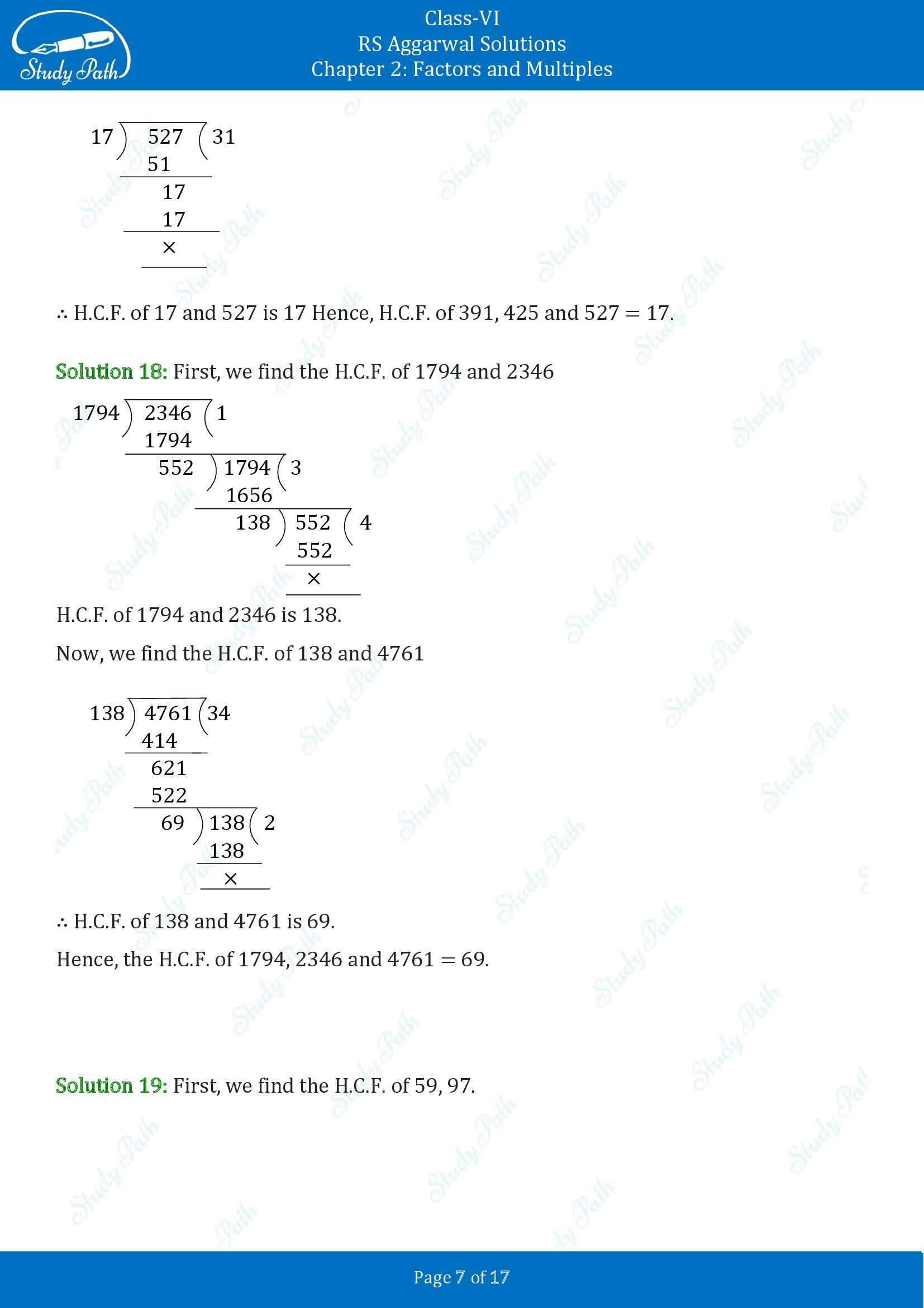 RS Aggarwal Solutions Class 6 Chapter 2 Factors and Multiples Exercise 2D 00007