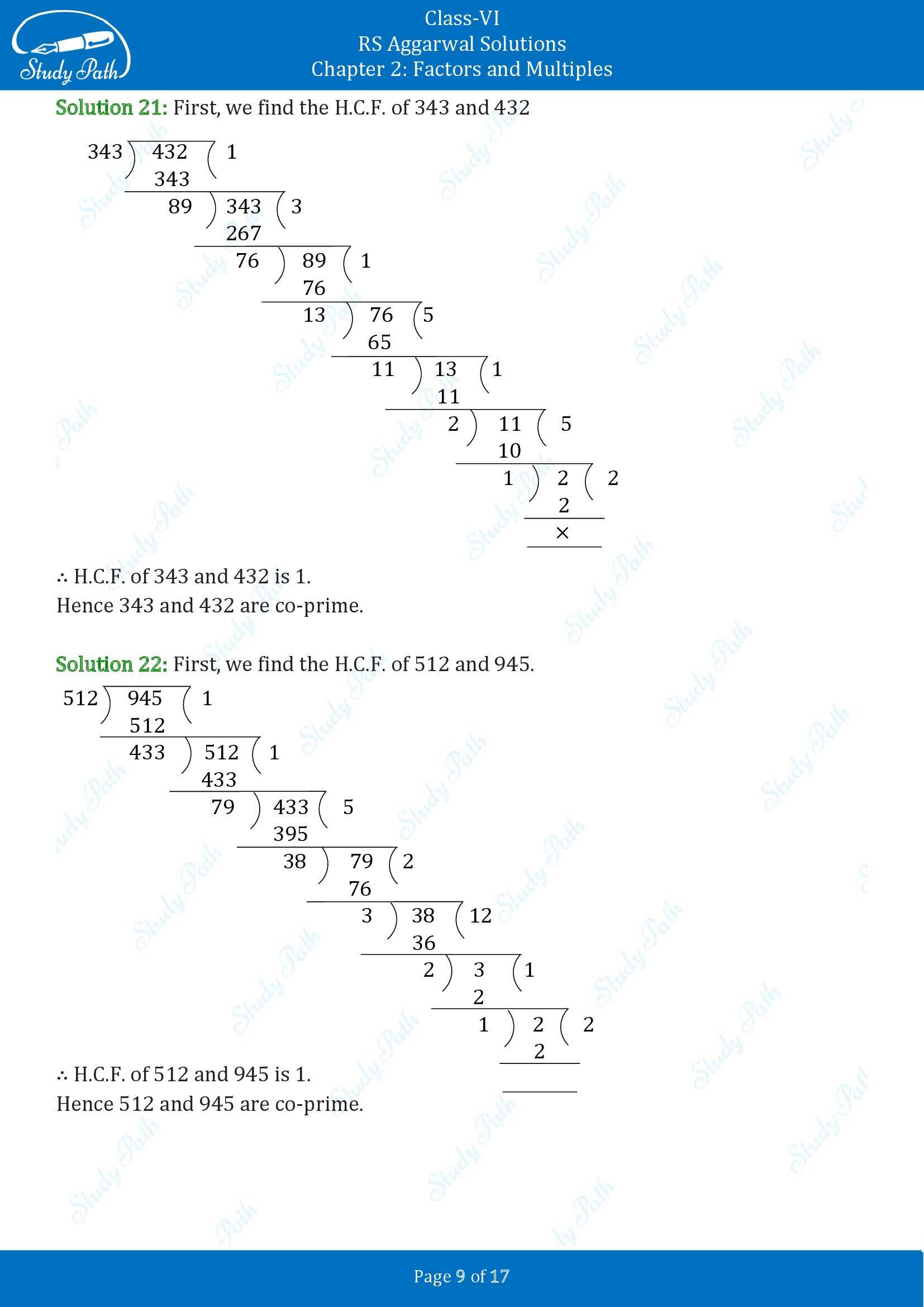 RS Aggarwal Solutions Class 6 Chapter 2 Factors and Multiples Exercise 2D 00009