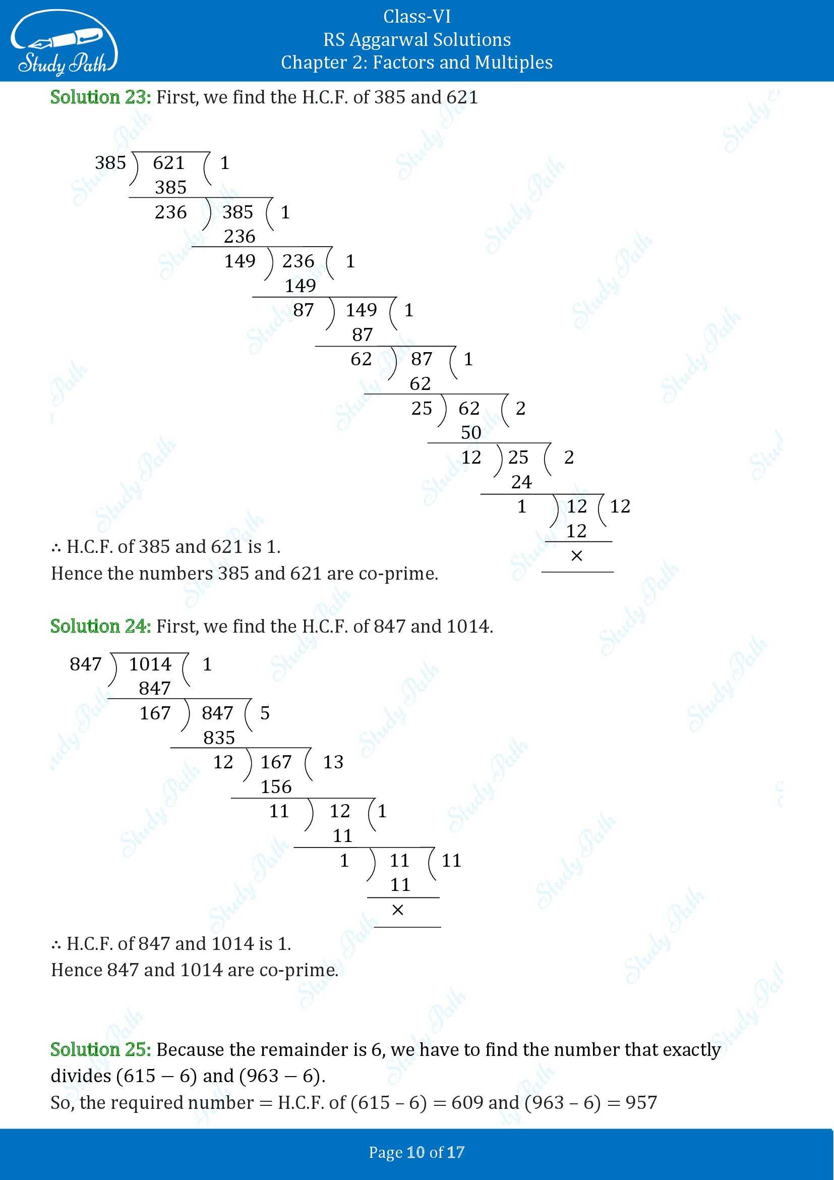 RS Aggarwal Solutions Class 6 Chapter 2 Factors and Multiples Exercise 2D 00010