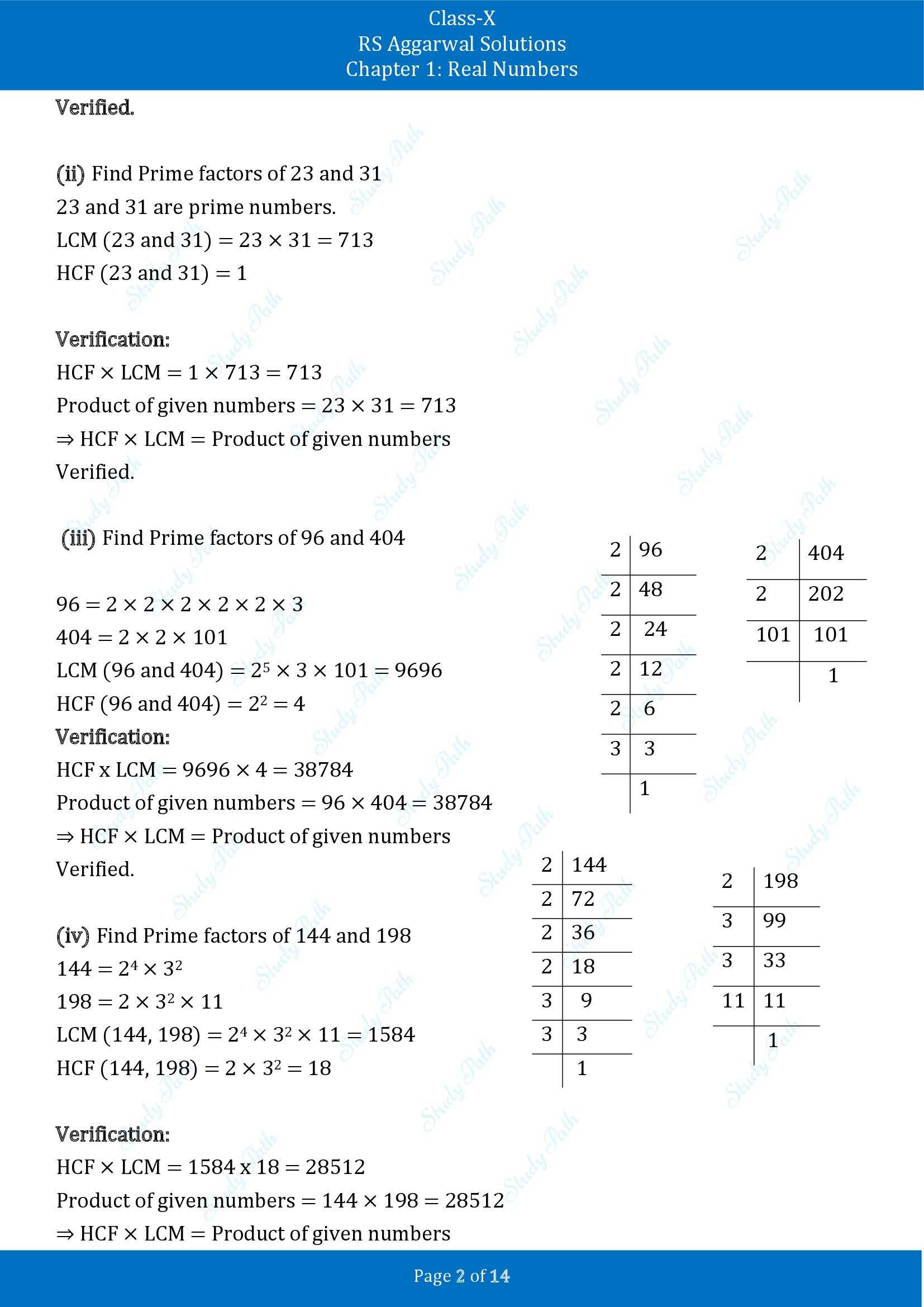 RS Aggarwal Solutions for Class 10 Chapter 1 Real Numbers Exercise 1B 00002