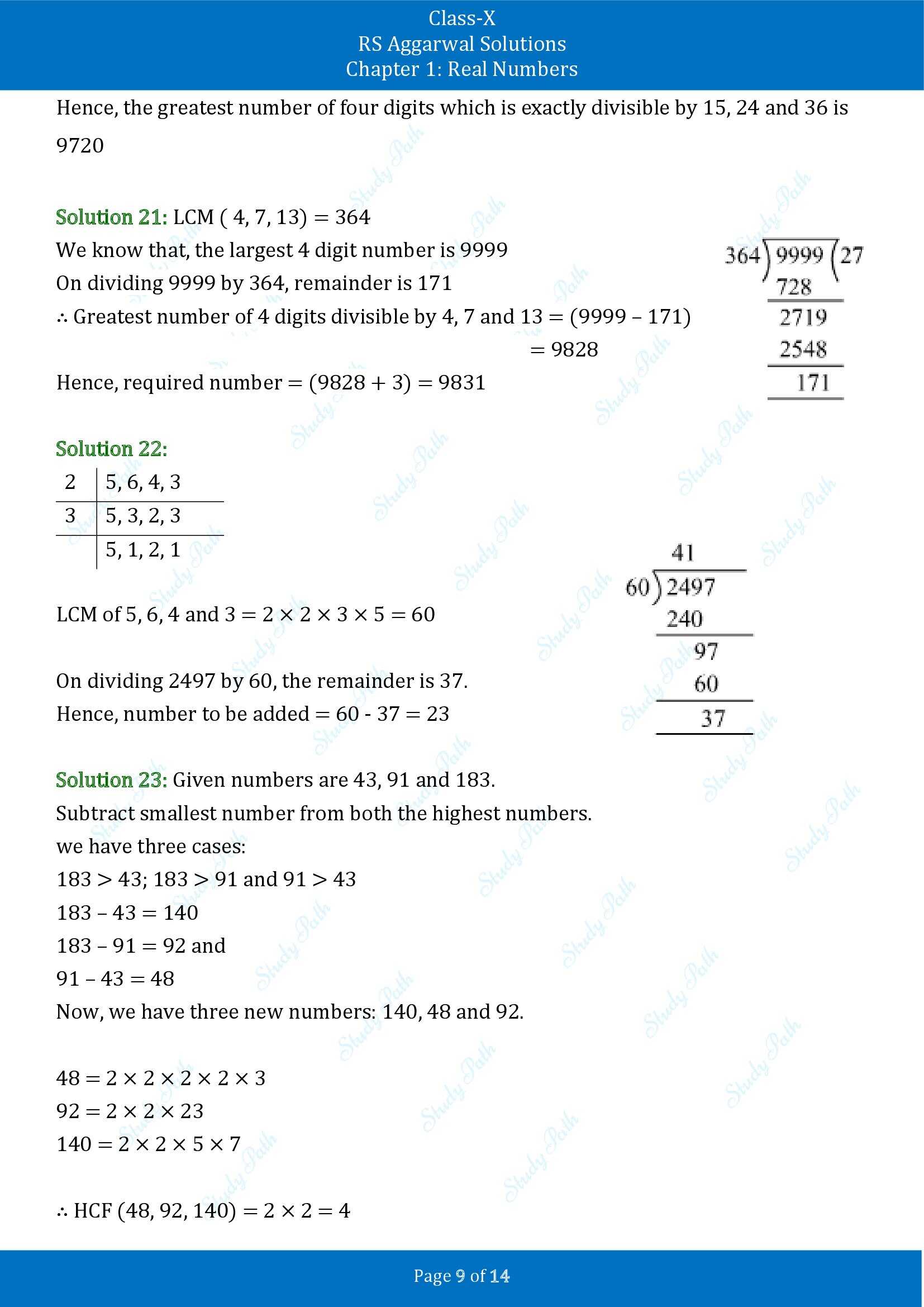 RS Aggarwal Solutions for Class 10 Chapter 1 Real Numbers Exercise 1B 00009