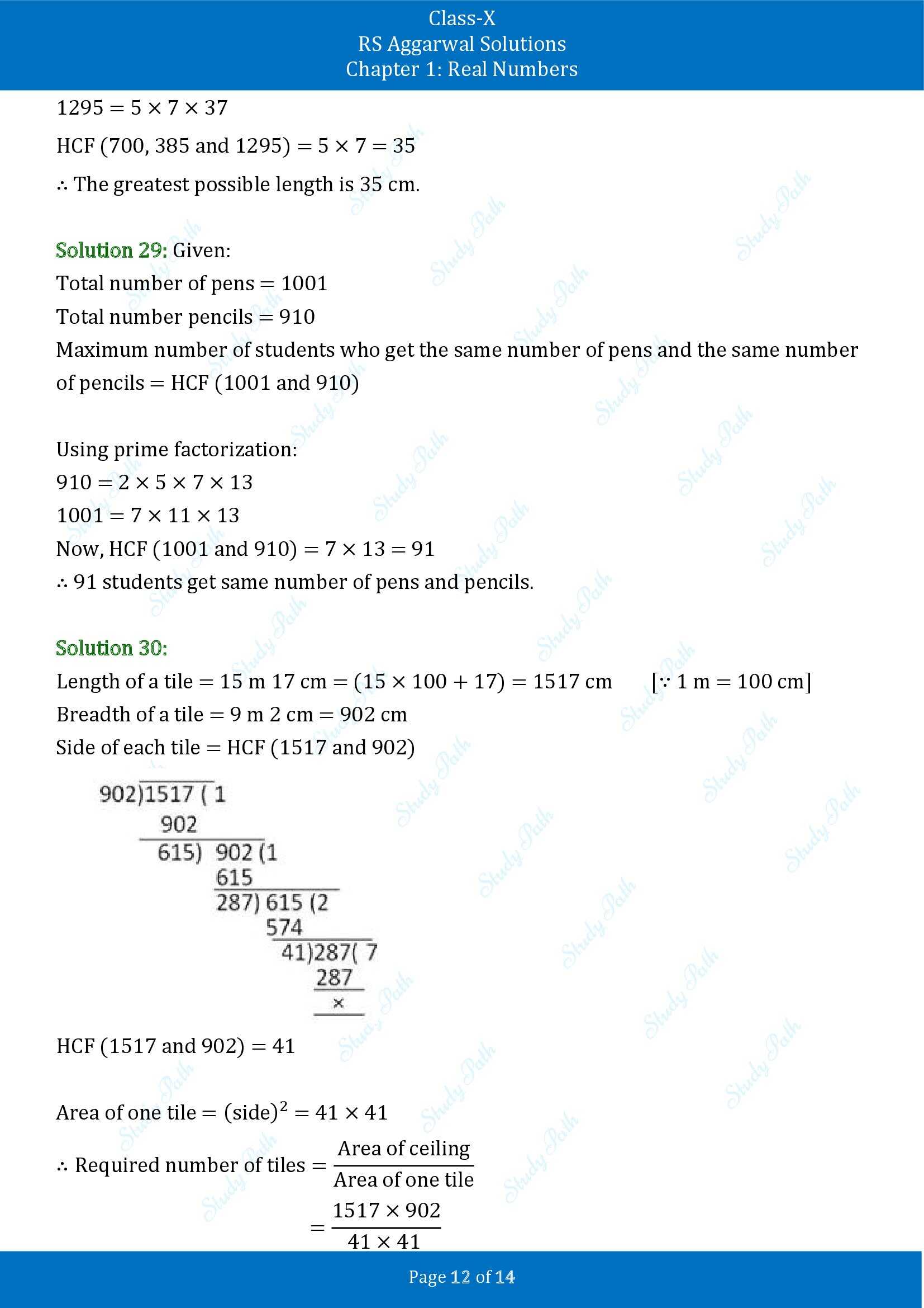 RS Aggarwal Solutions for Class 10 Chapter 1 Real Numbers Exercise 1B 00012