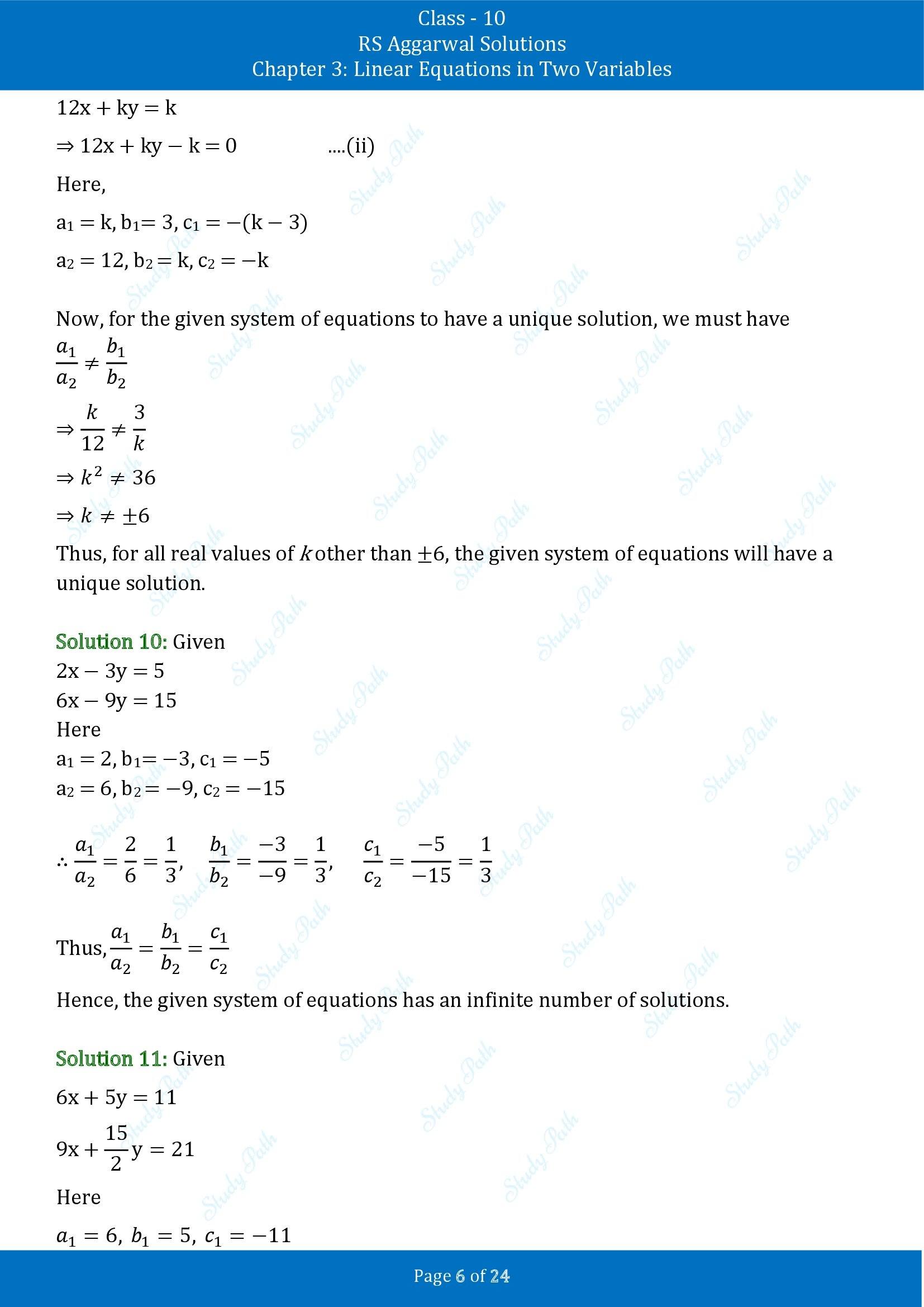 RS Aggarwal Solutions for Class 10 Chapter 3 Linear Equations in Two Variables Exercise 3D 00006
