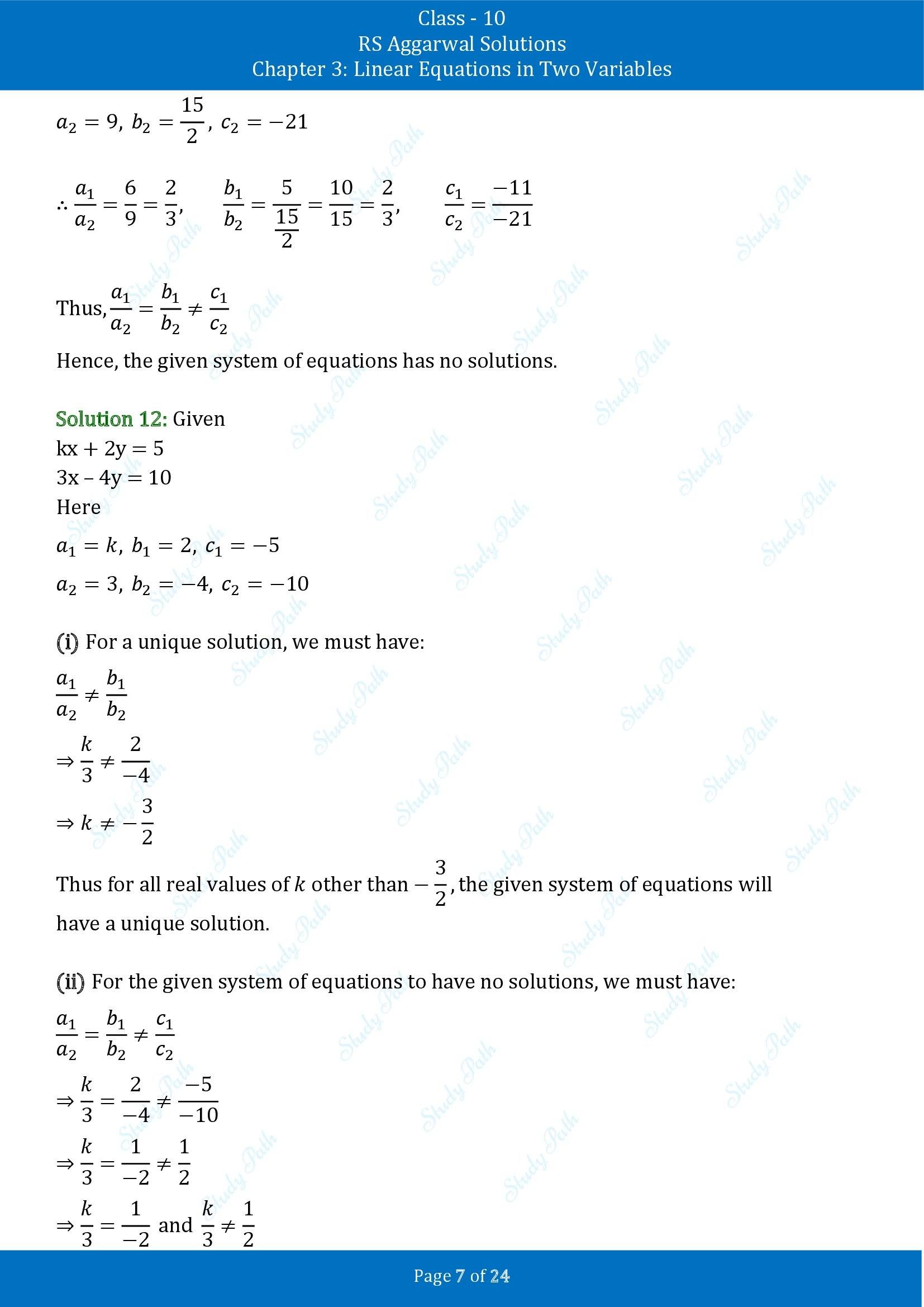 RS Aggarwal Solutions for Class 10 Chapter 3 Linear Equations in Two Variables Exercise 3D 00007