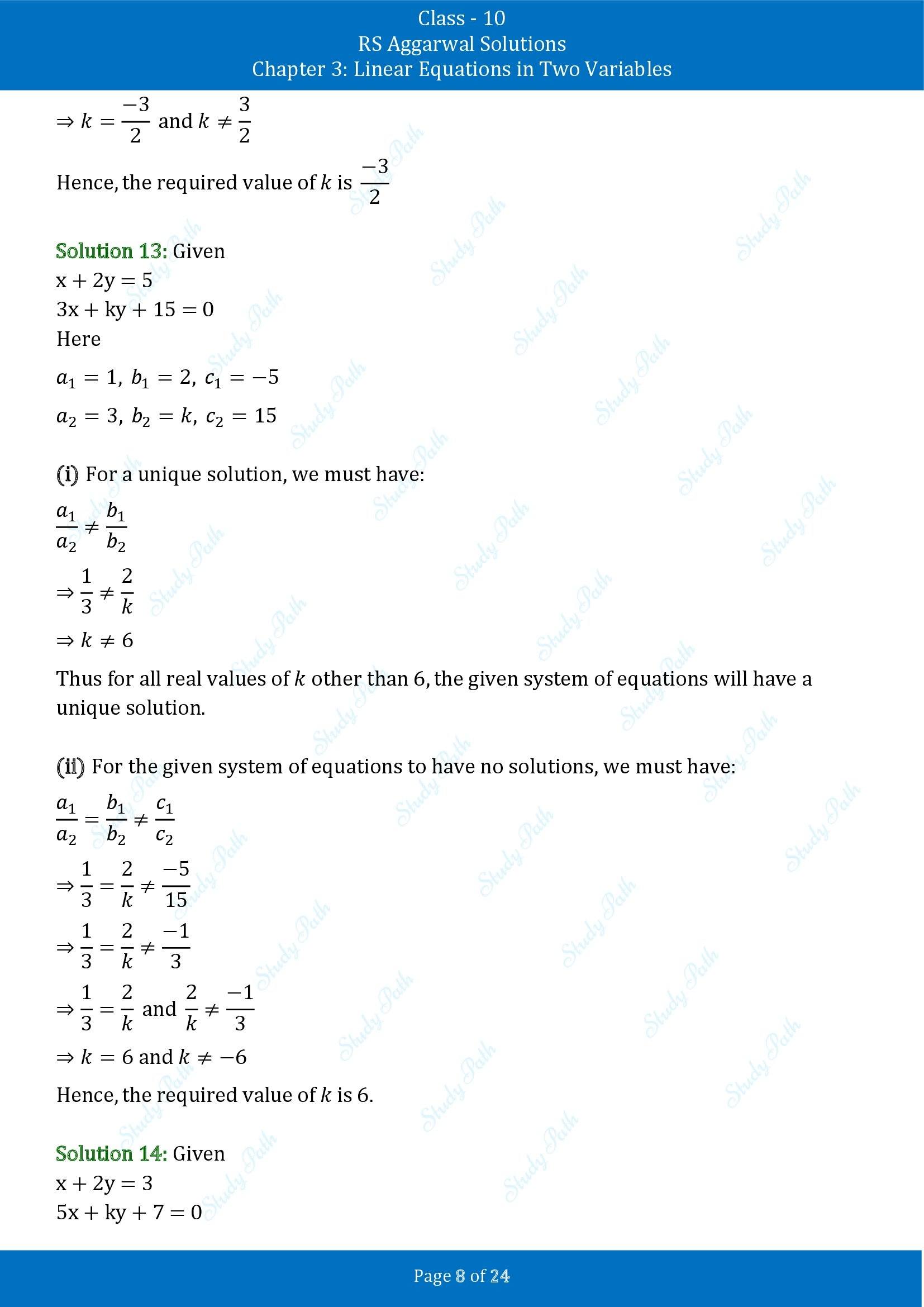 RS Aggarwal Solutions for Class 10 Chapter 3 Linear Equations in Two Variables Exercise 3D 00008