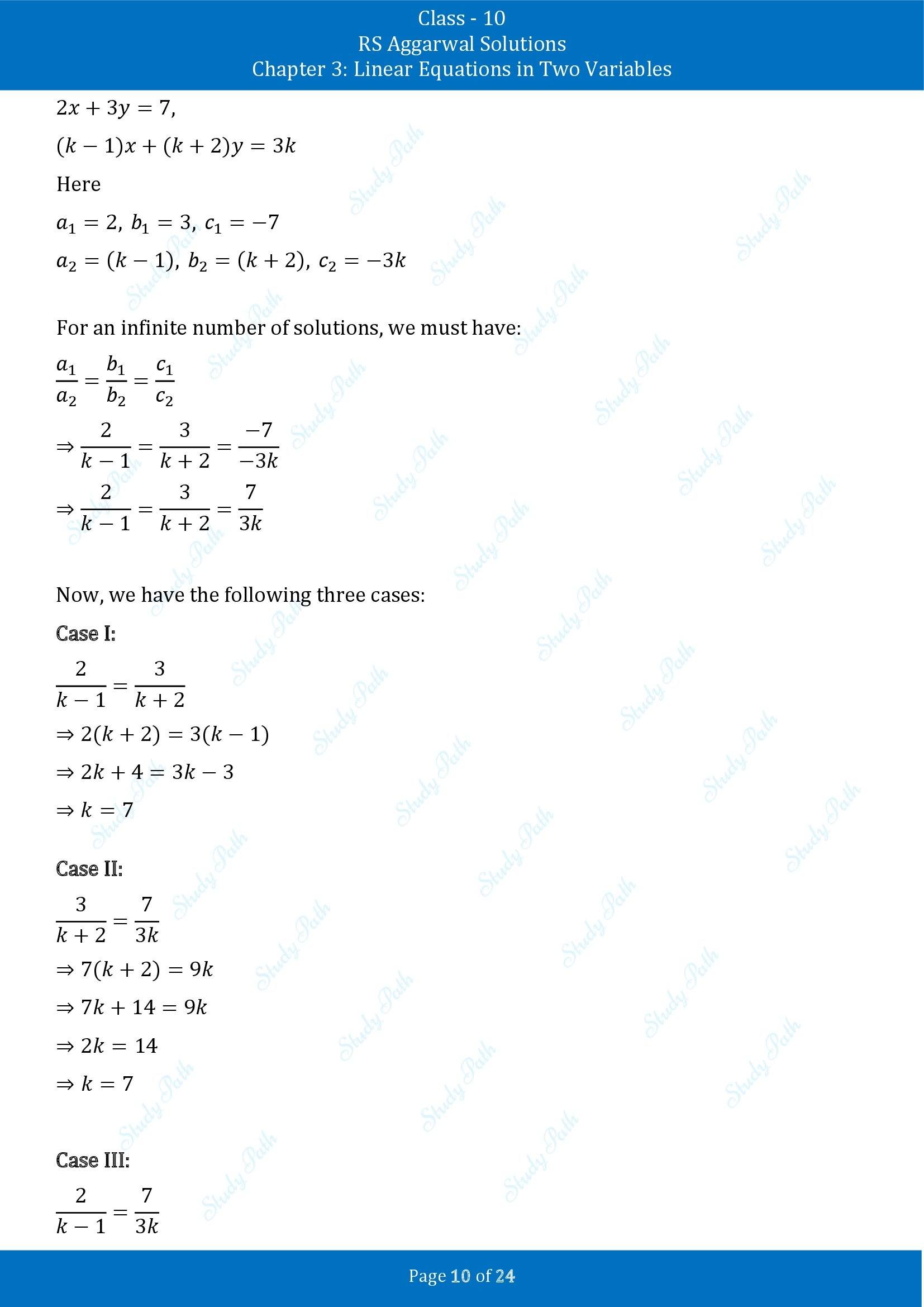 RS Aggarwal Solutions for Class 10 Chapter 3 Linear Equations in Two Variables Exercise 3D 00010