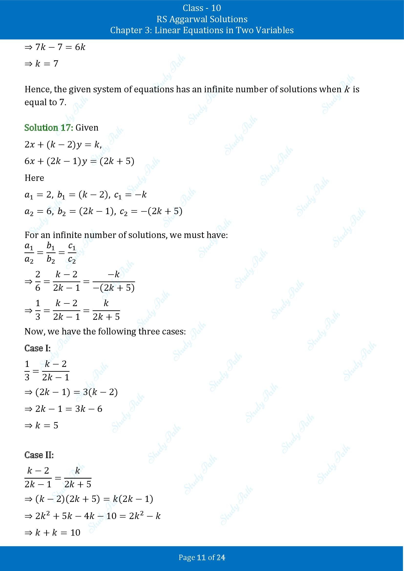 RS Aggarwal Solutions for Class 10 Chapter 3 Linear Equations in Two Variables Exercise 3D 00011