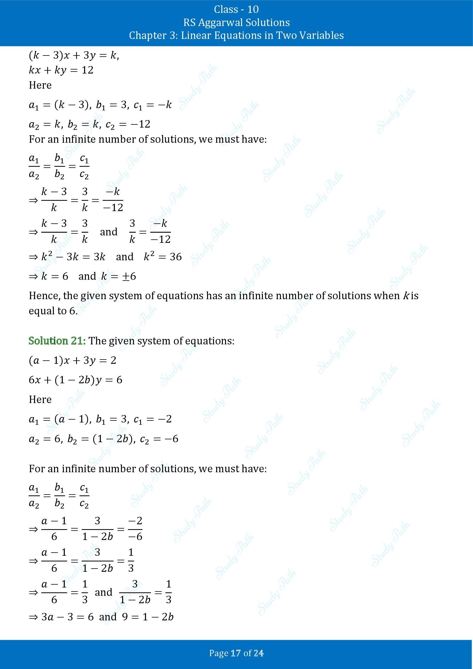 RS Aggarwal Solutions for Class 10 Chapter 3 Linear Equations in Two Variables Exercise 3D 00017
