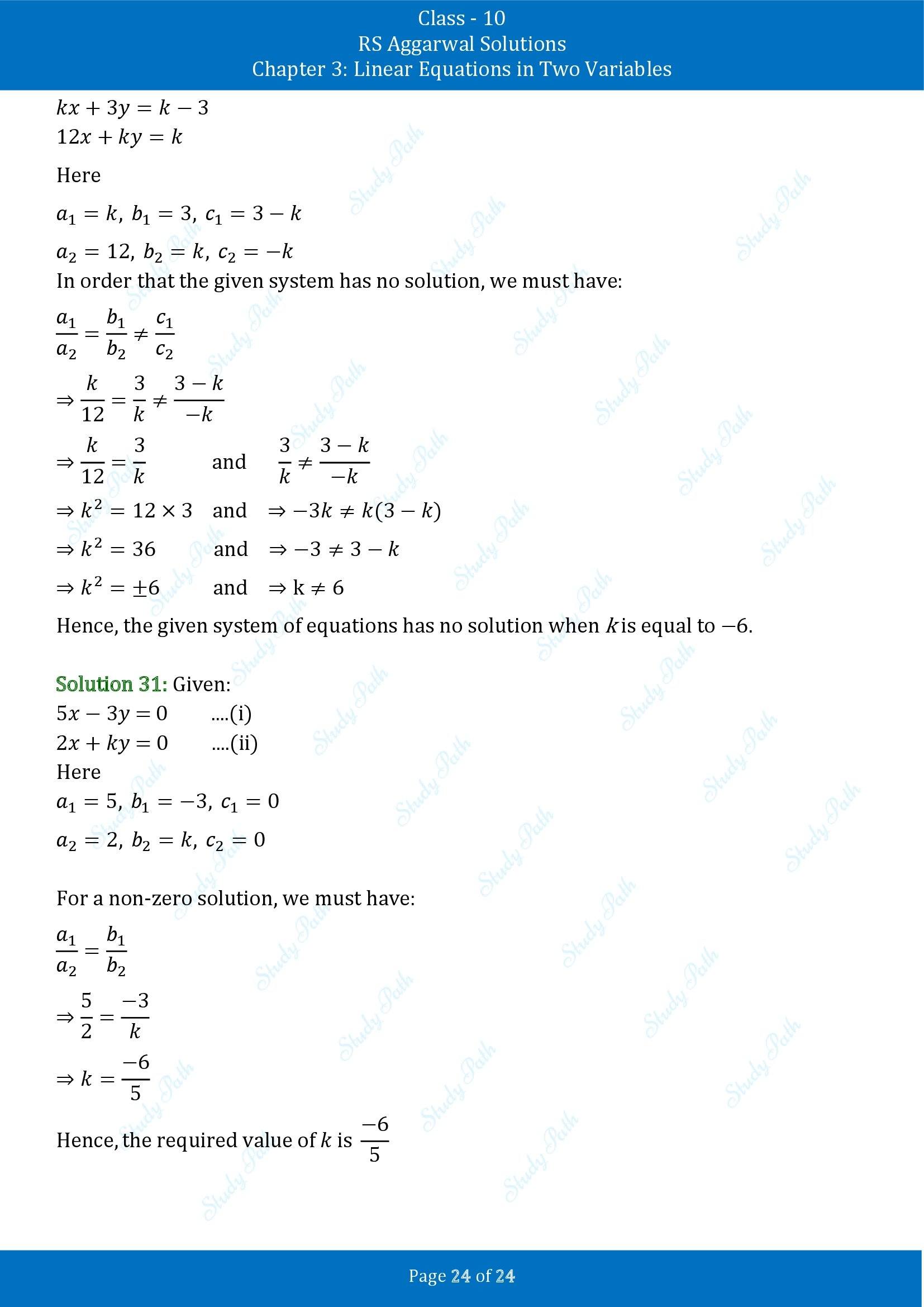 RS Aggarwal Solutions for Class 10 Chapter 3 Linear Equations in Two Variables Exercise 3D 00024