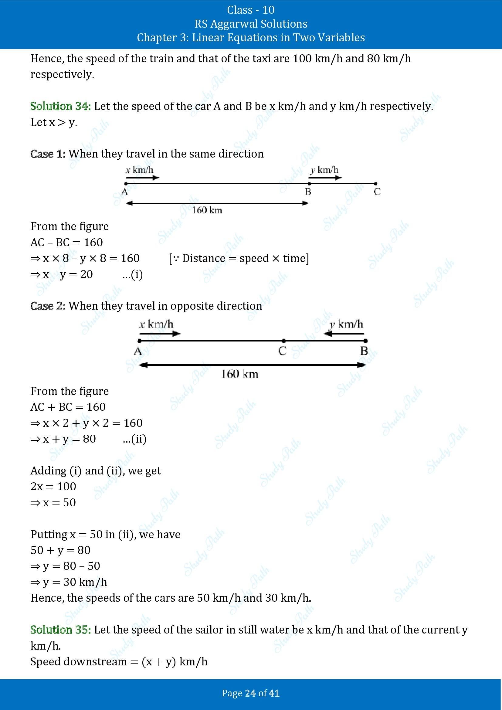 RS Aggarwal Solutions for Class 10 Chapter 3 Linear Equations in Two Variables Exercise 3E 00024