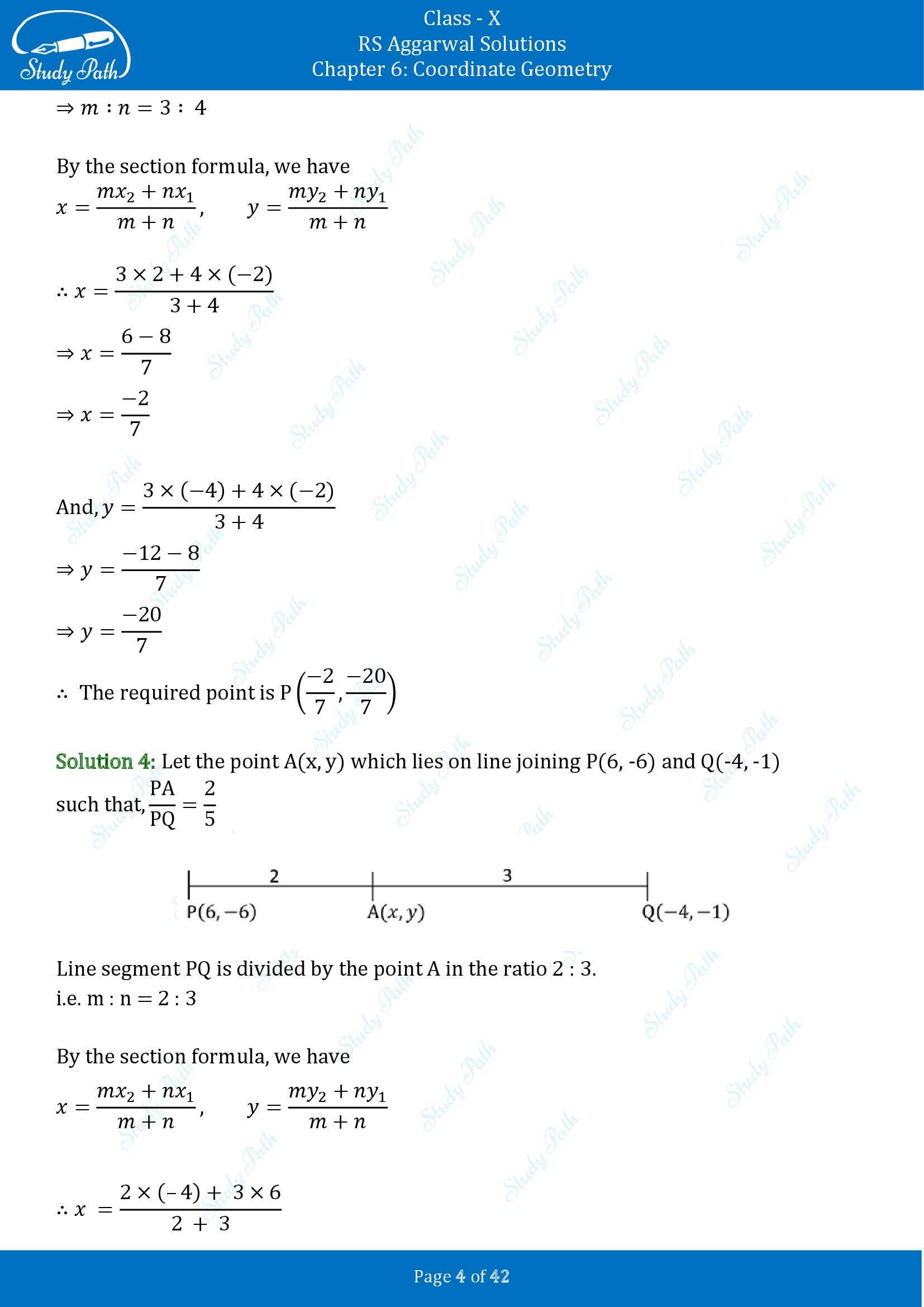 RS Aggarwal Solutions for Class 10 Chapter 6 Coordinate Geometry Exercise 6B 00004