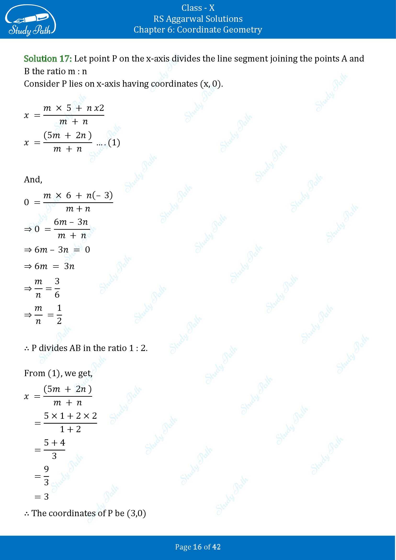 RS Aggarwal Solutions for Class 10 Chapter 6 Coordinate Geometry Exercise 6B 00016