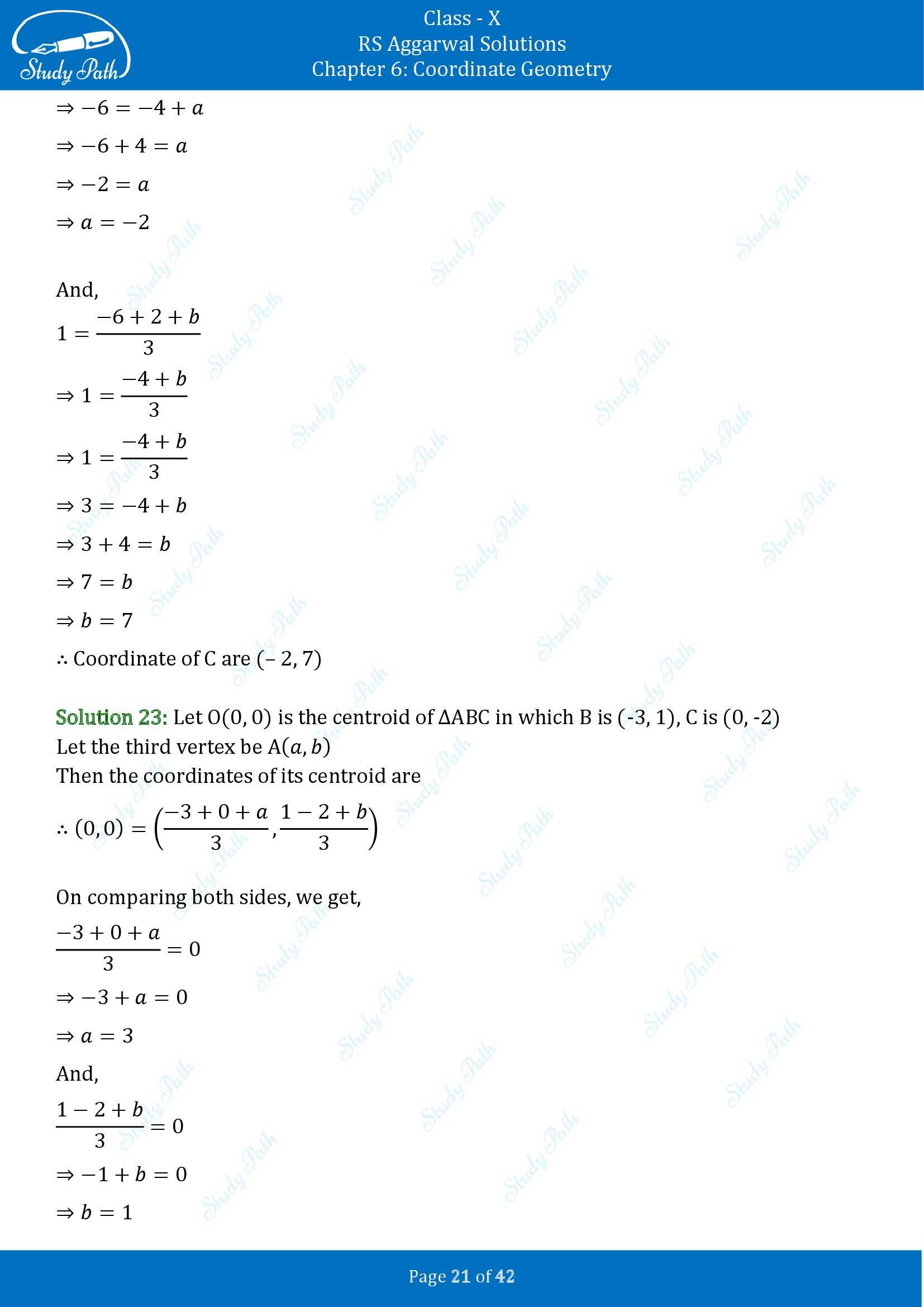 RS Aggarwal Solutions for Class 10 Chapter 6 Coordinate Geometry Exercise 6B 00021