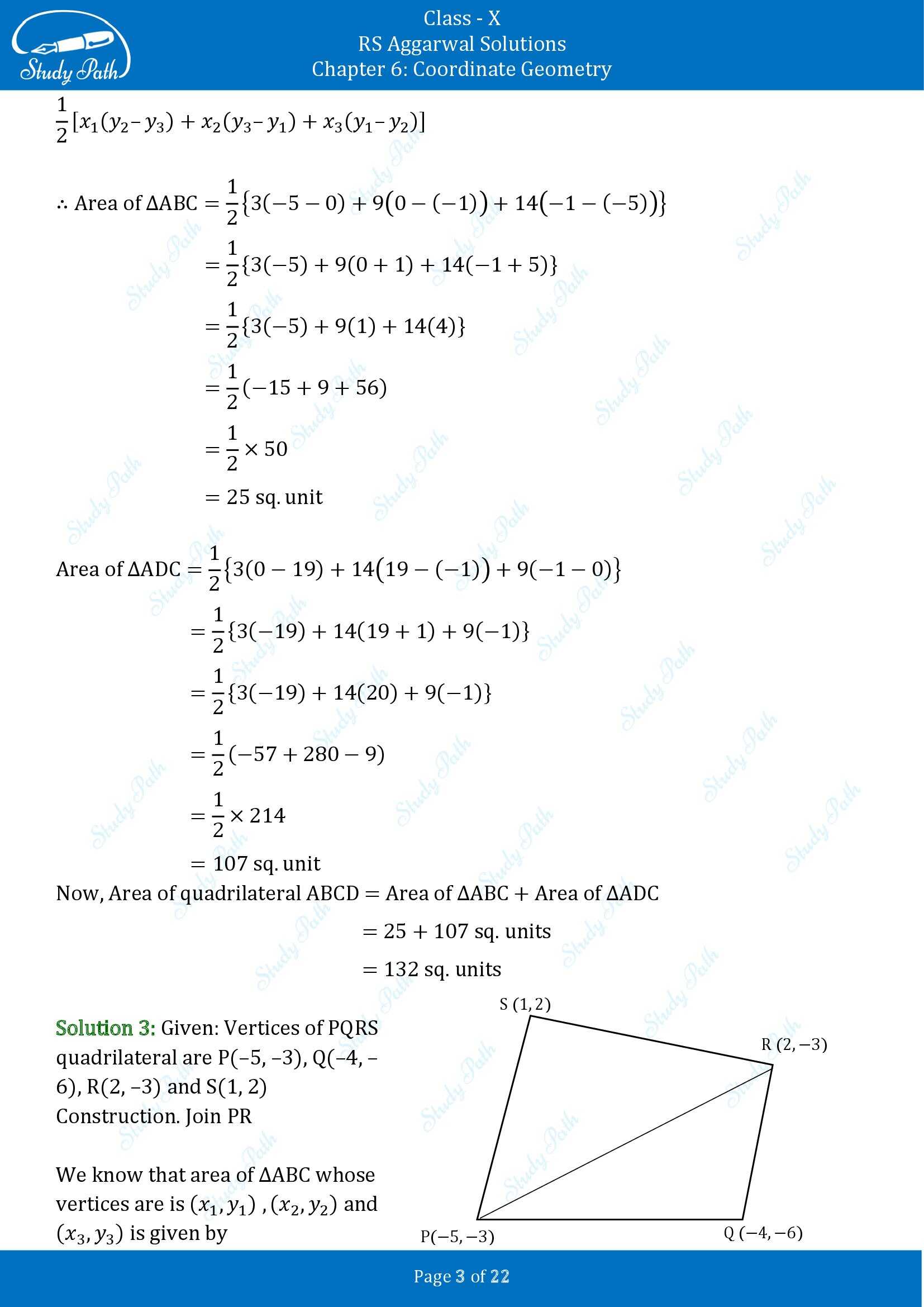 RS Aggarwal Solutions for Class 10 Chapter 6 Coordinate Geometry Exercise 6C 00003
