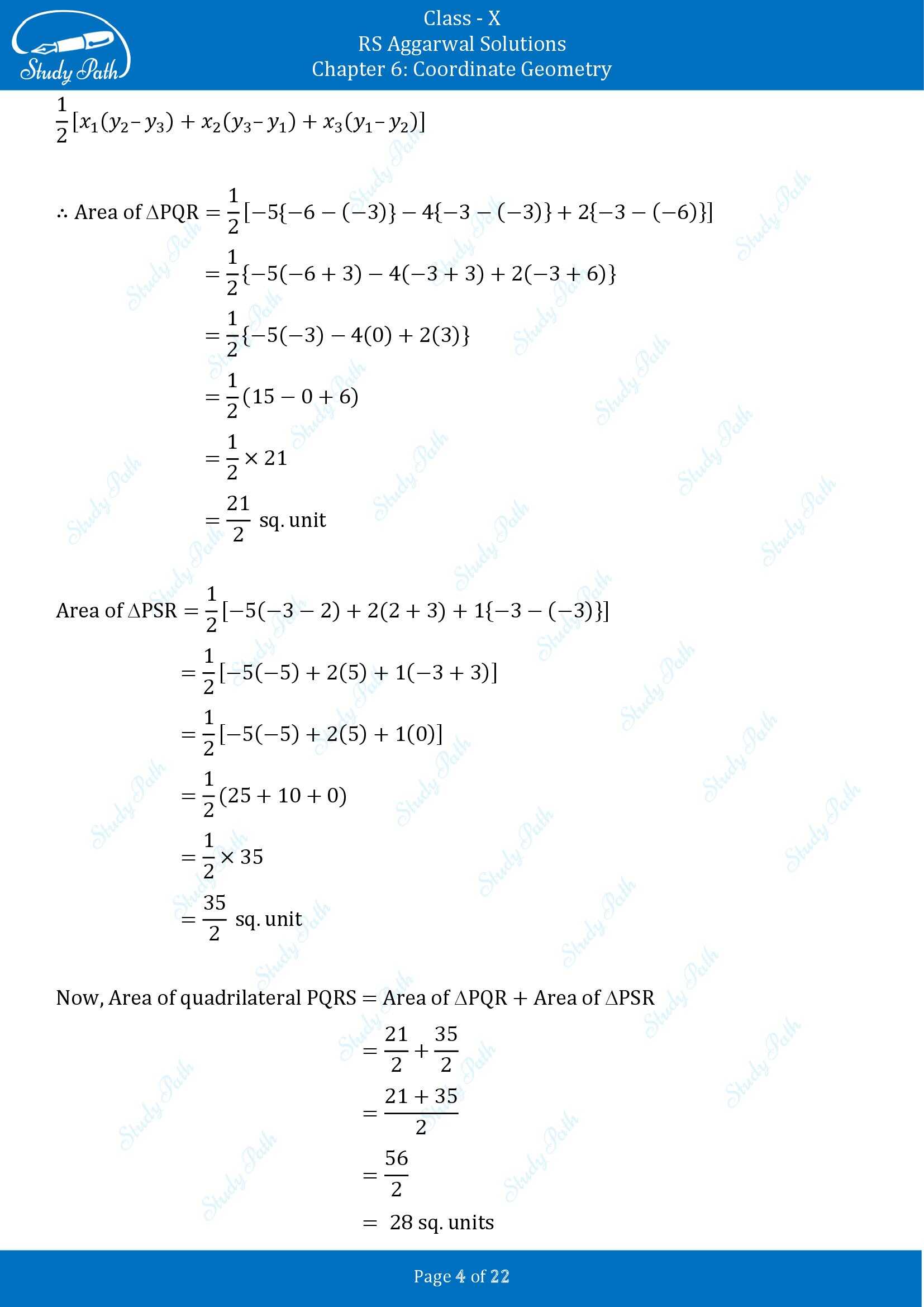 RS Aggarwal Solutions for Class 10 Chapter 6 Coordinate Geometry Exercise 6C 00004