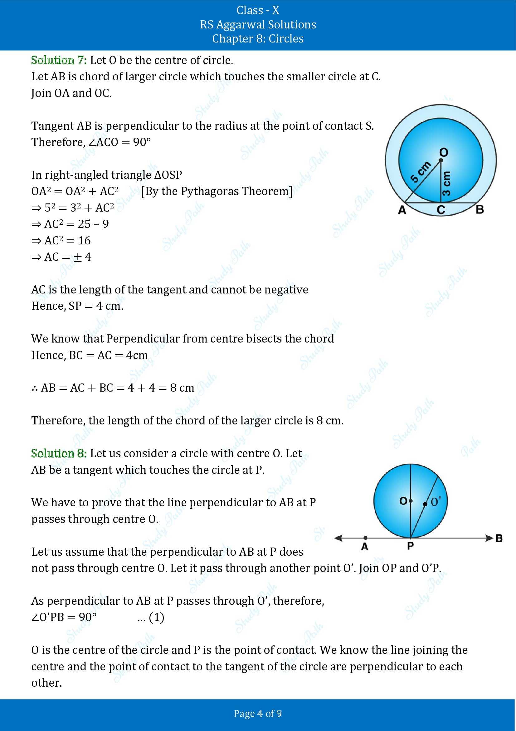 RS Aggarwal Solutions for Class 10 Chapter 8 Circles Exercise 8B 00004