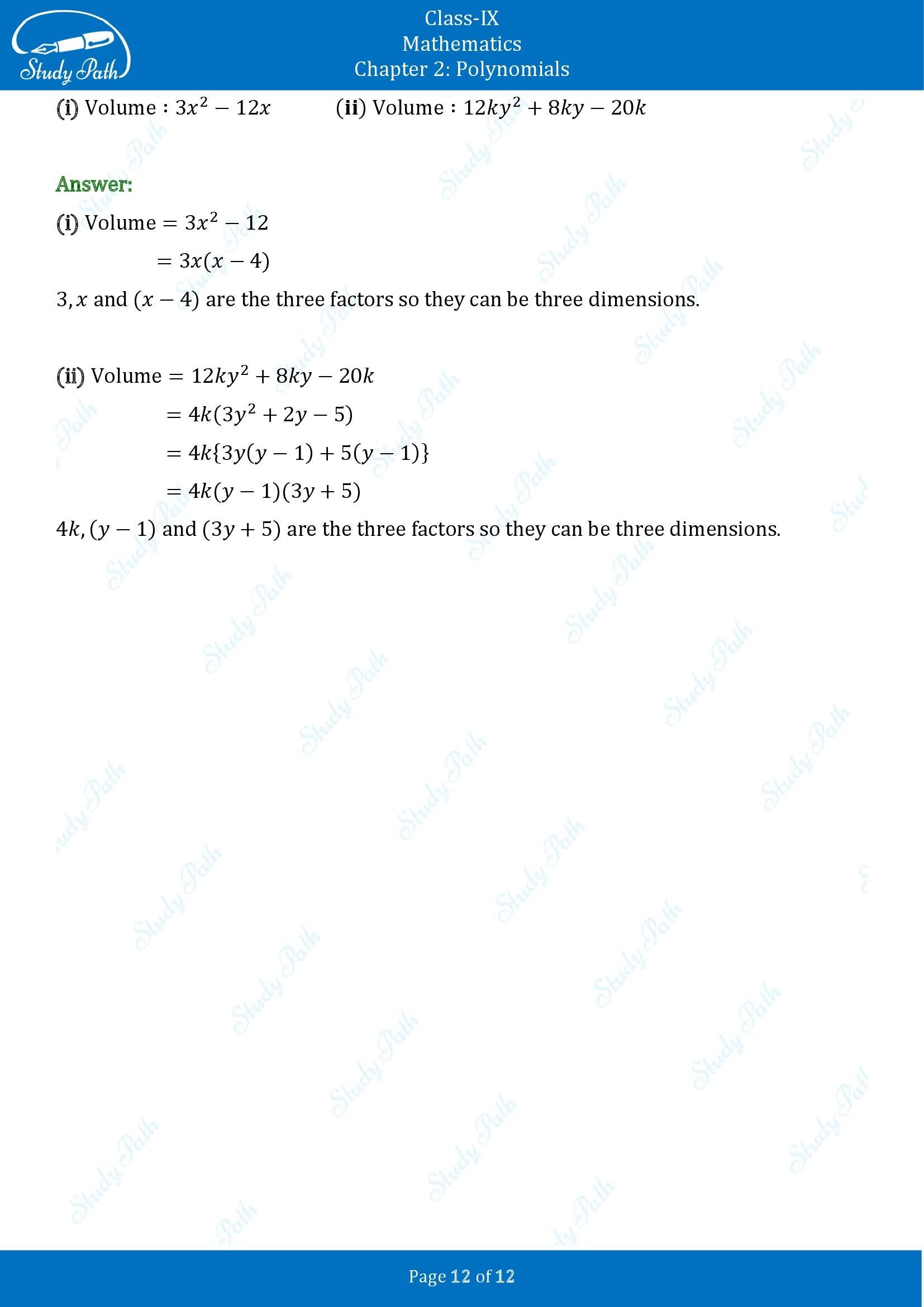 NCERT Solutions for Class 9 Maths Chapter 2 Polynomials Exercise 2.4 00012