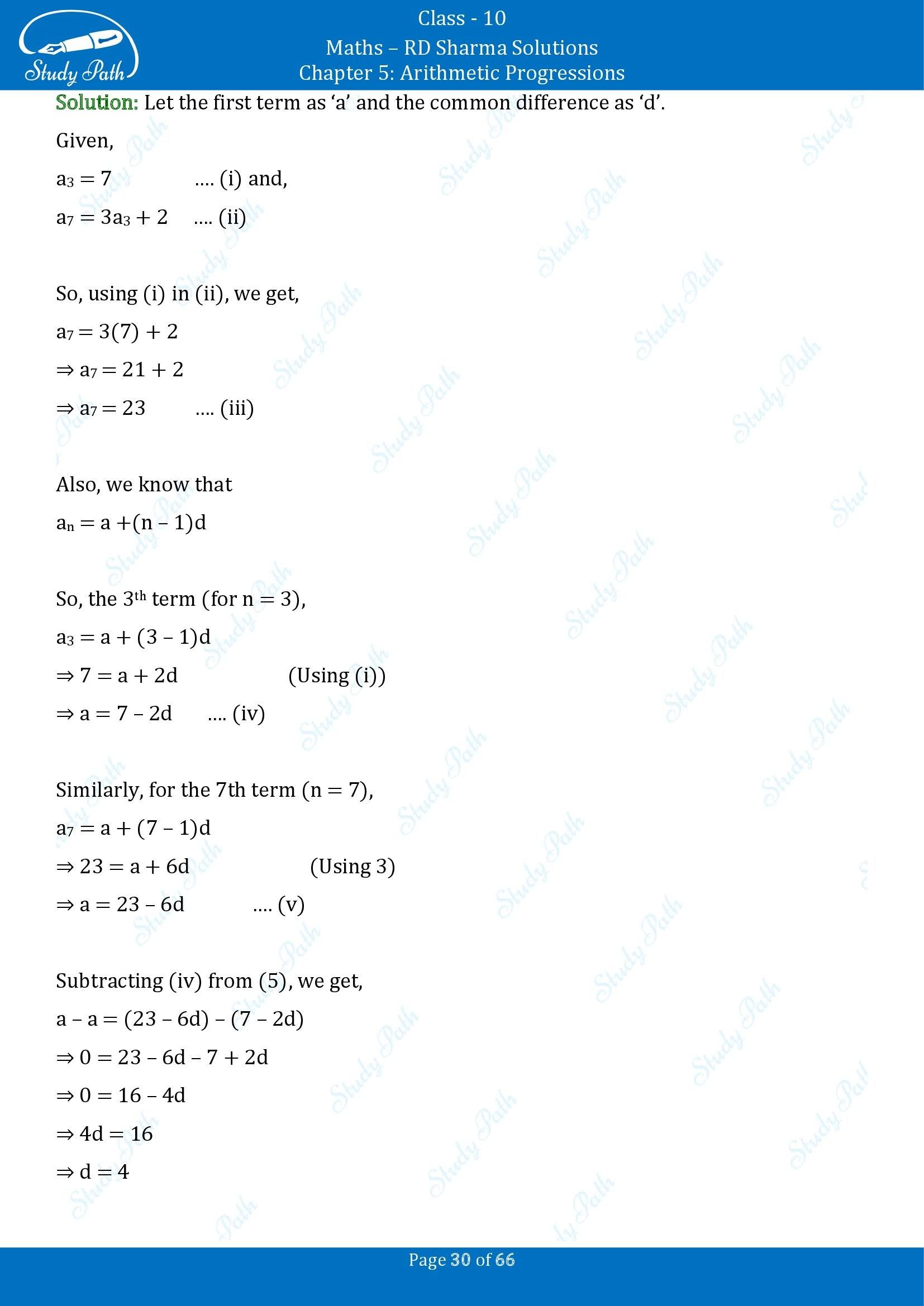 RD Sharma Solutions Class 10 Chapter 5 Arithmetic Progressions Exercise 5.6 00030