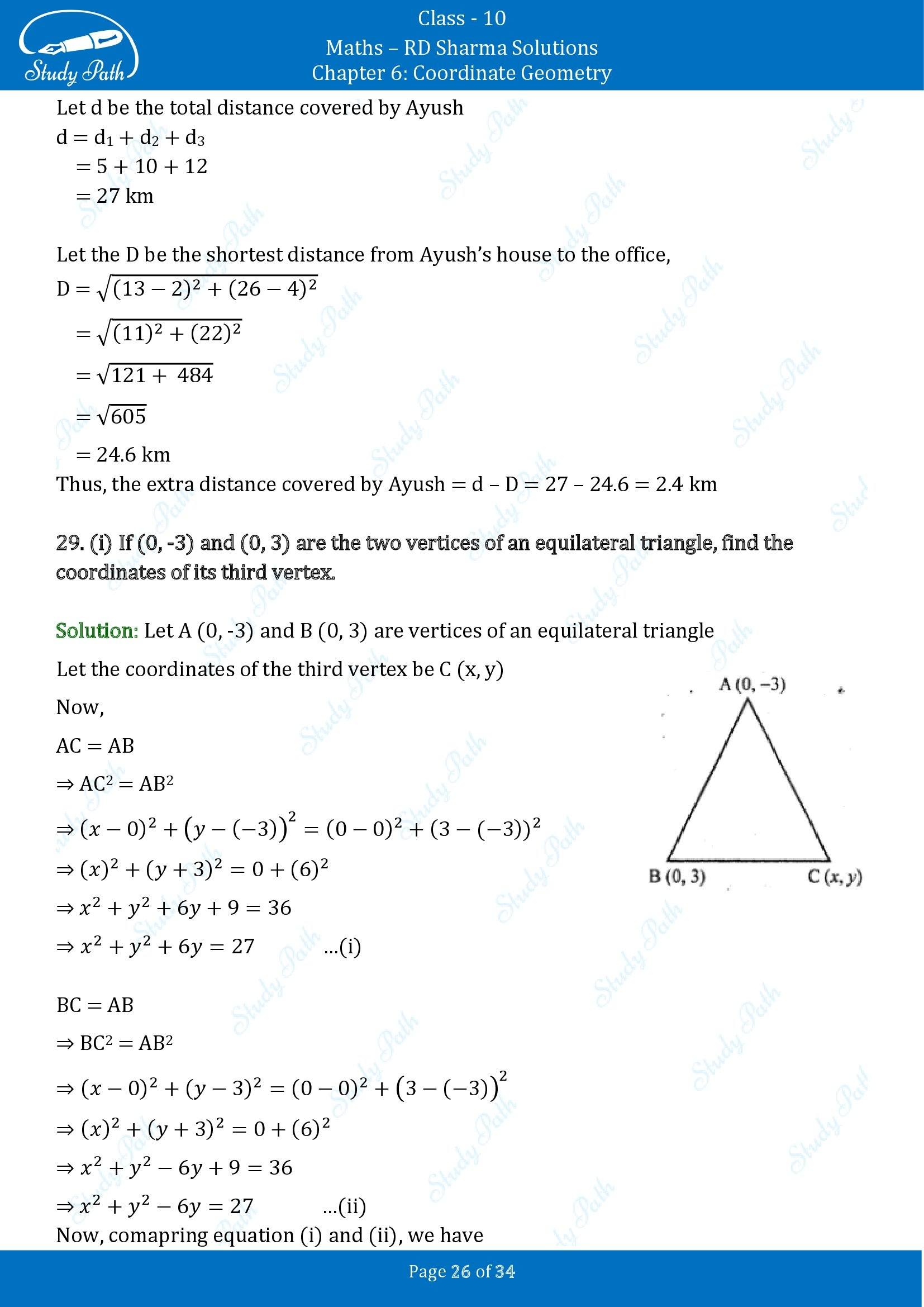 RD Sharma Solutions Class 10 Chapter 6 Coordinate Geometry Exercise 6.2 00026
