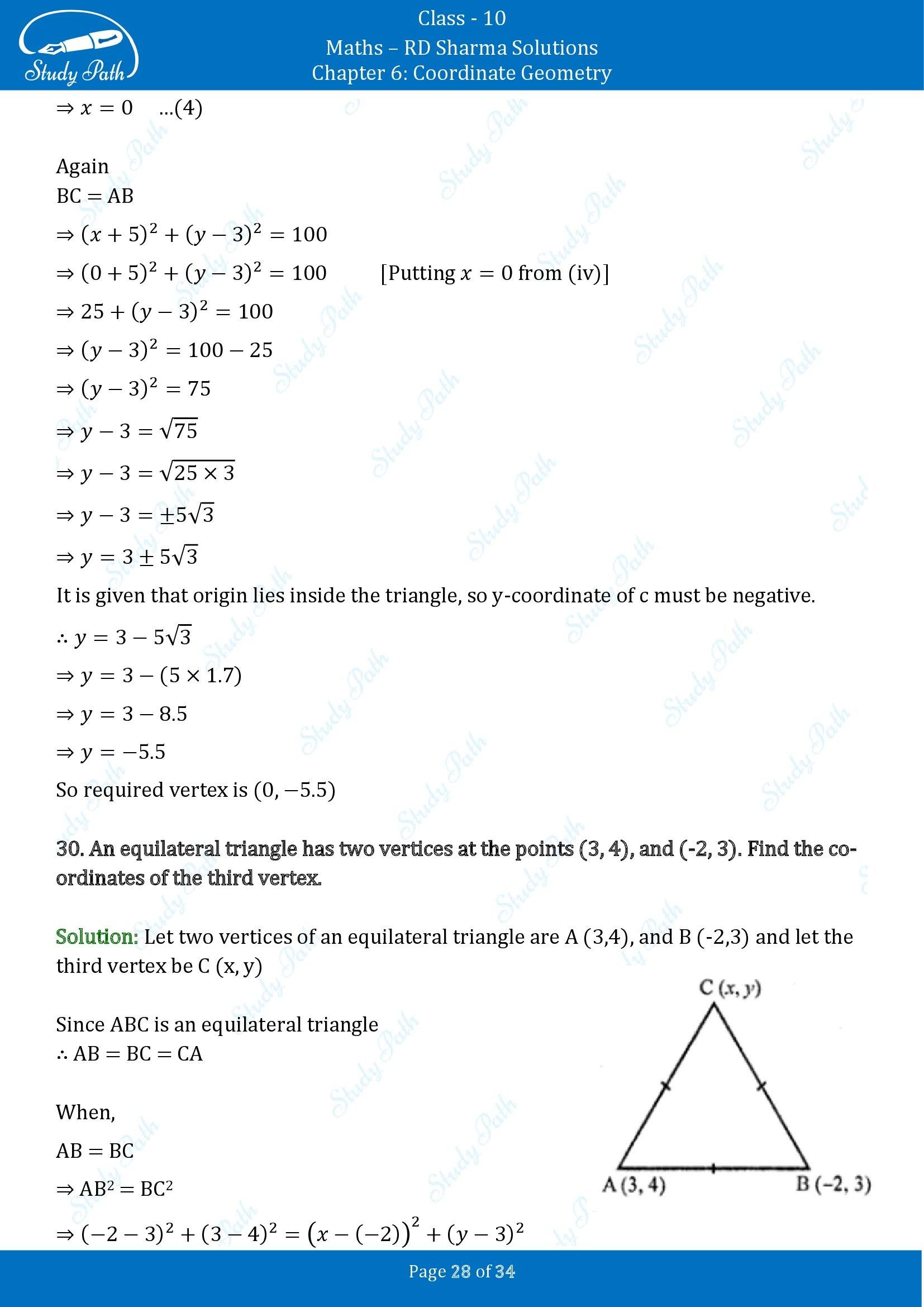 RD Sharma Solutions Class 10 Chapter 6 Coordinate Geometry Exercise 6.2 00028