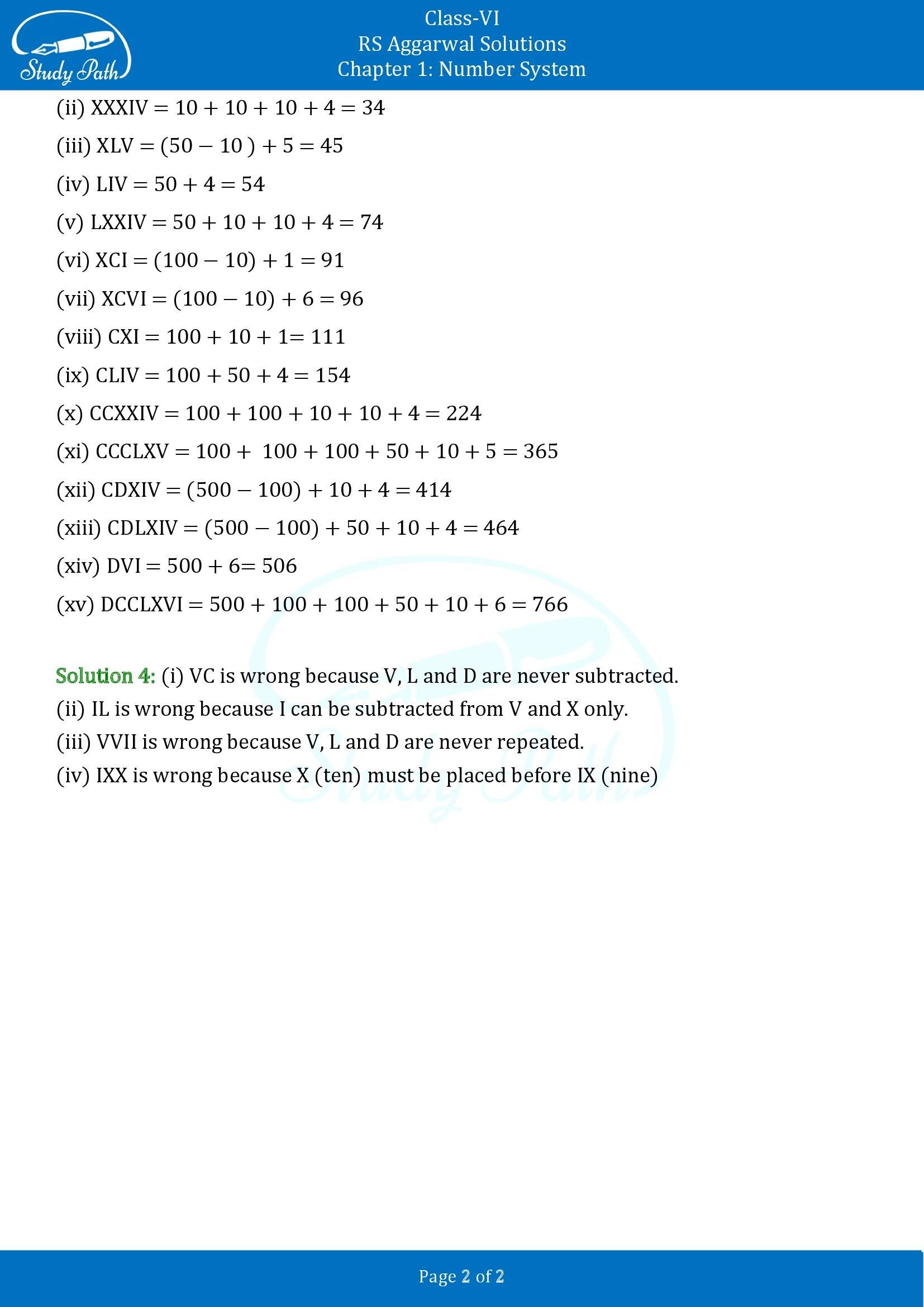 RS Aggarwal Solutions Class 6 Chapter 1 Number System Exercise 1G 00002