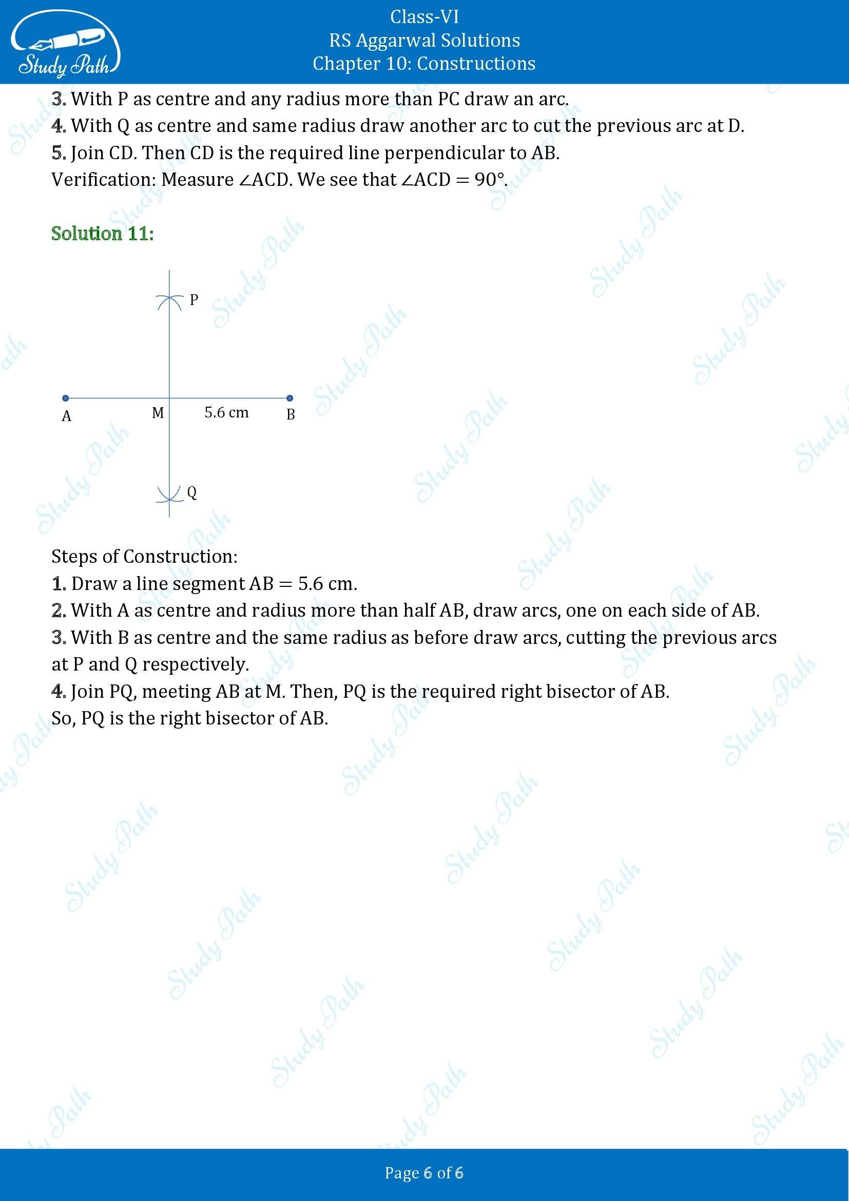 RS Aggarwal Solutions Class 6 Chapter 10 Constructions Exercise 10A 00006