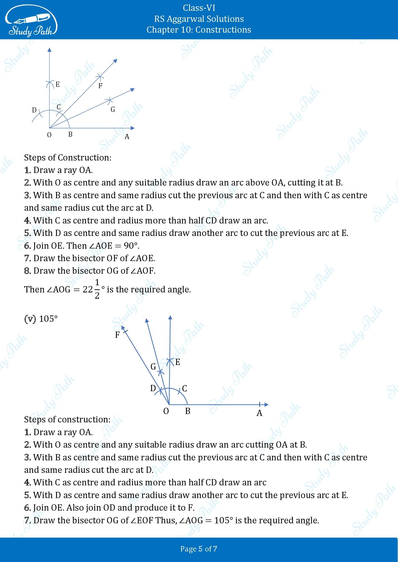 RS Aggarwal Solutions Class 6 Chapter 10 Constructions Exercise 10B 00005