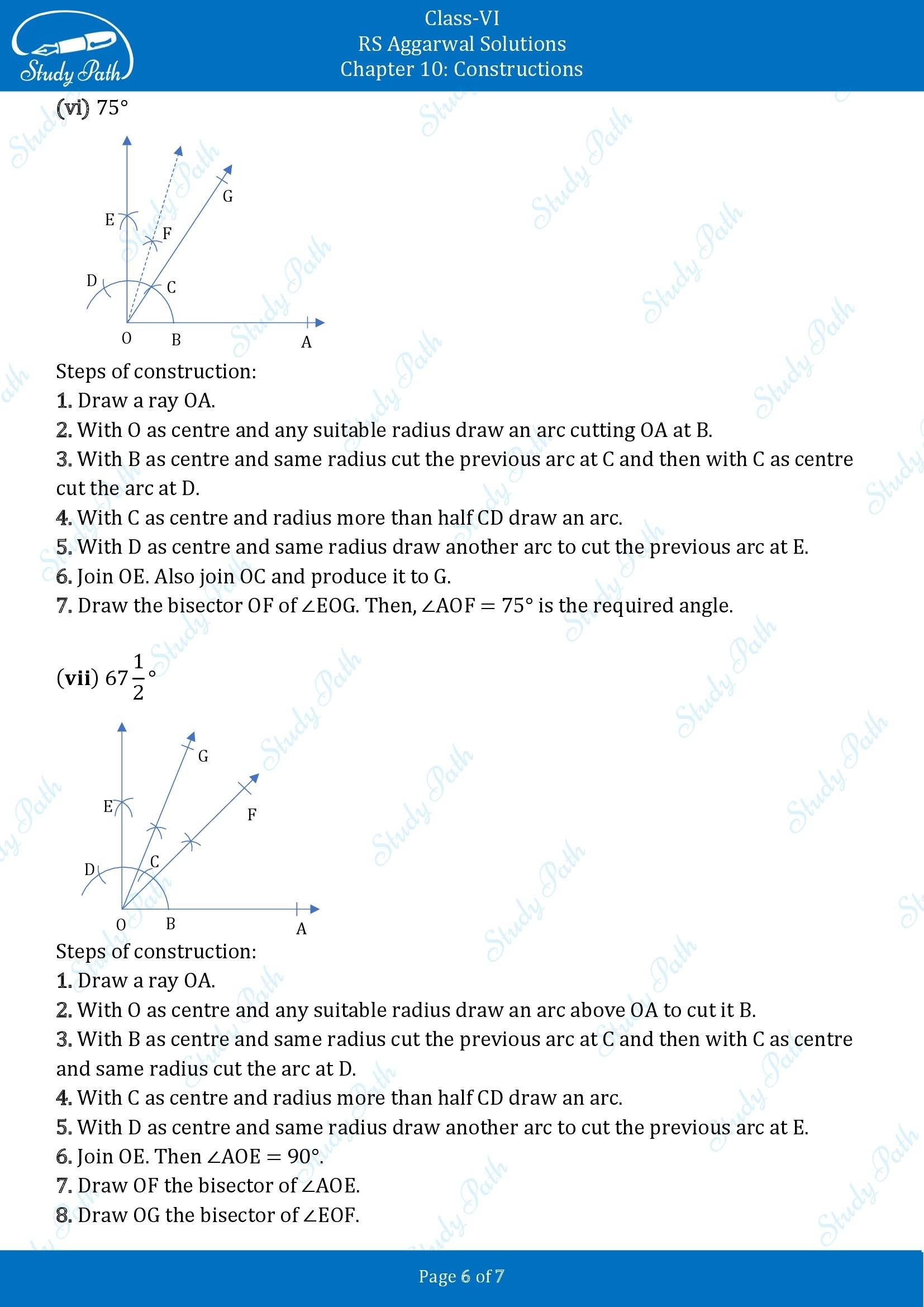 RS Aggarwal Solutions Class 6 Chapter 10 Constructions Exercise 10B 00006