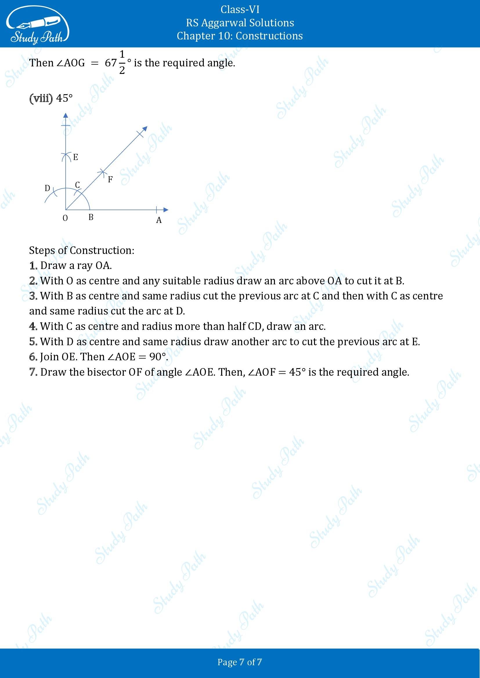 RS Aggarwal Solutions Class 6 Chapter 10 Constructions Exercise 10B 00007