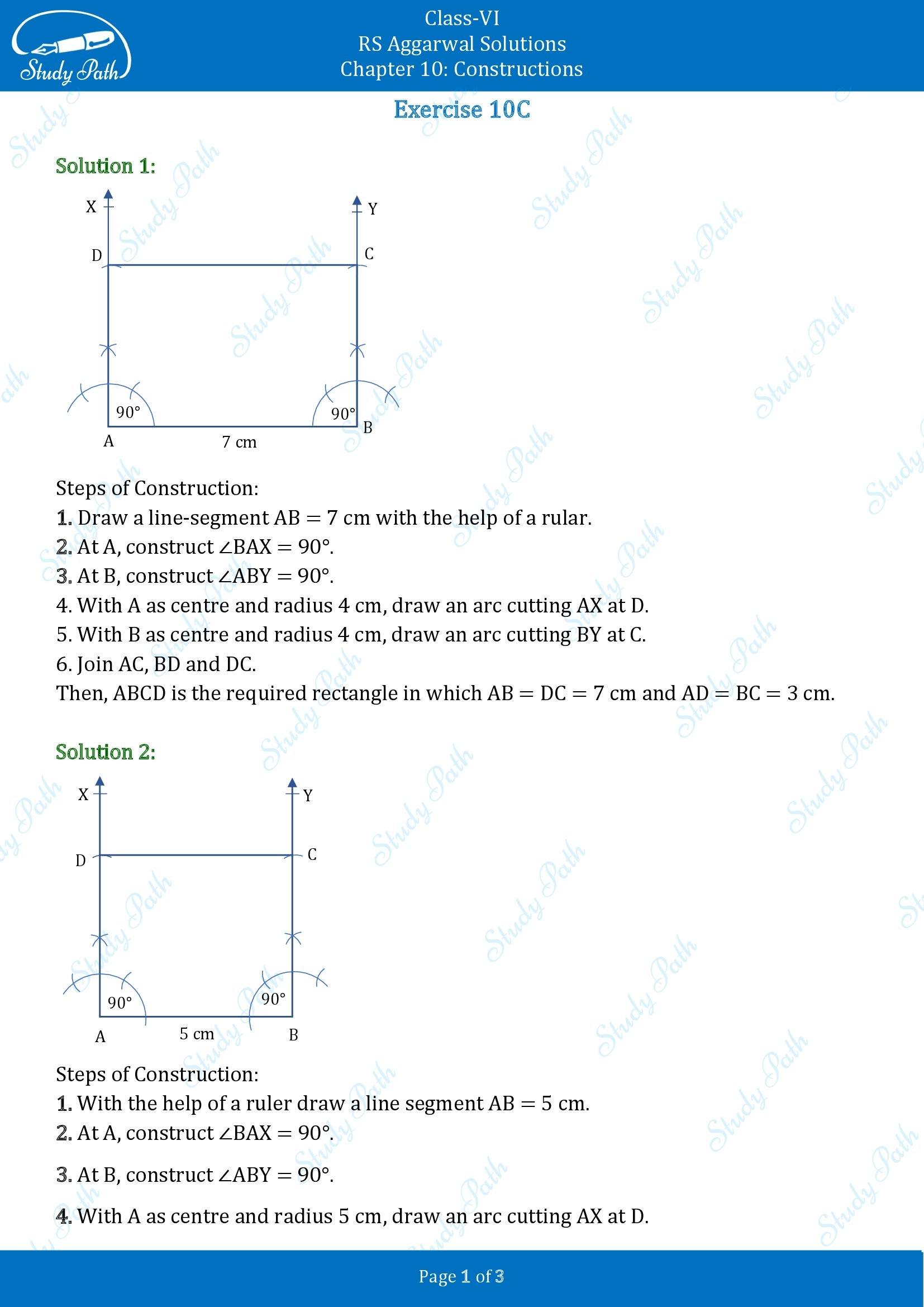RS Aggarwal Solutions Class 6 Chapter 10 Constructions Exercise 10C 00001