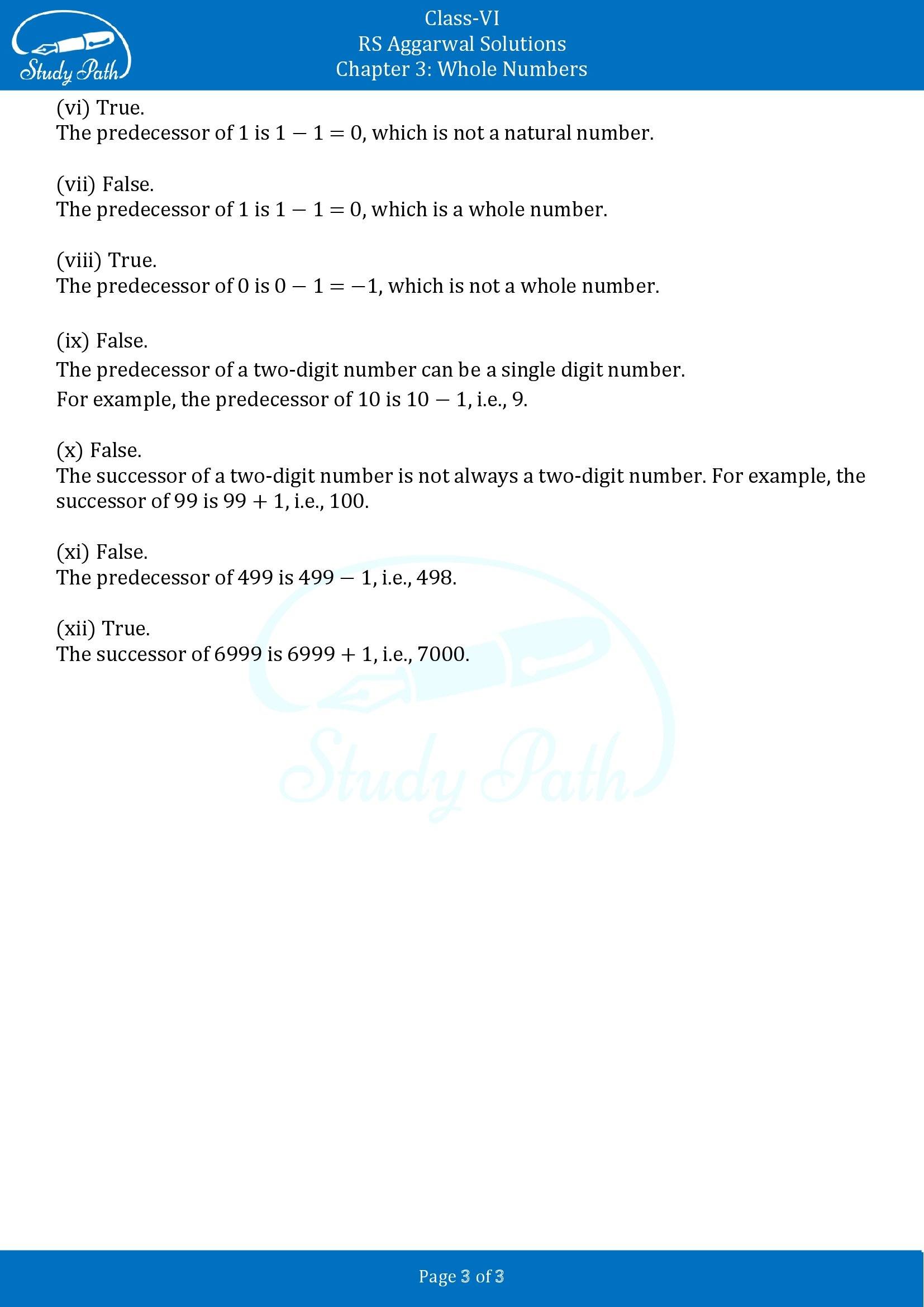 RS Aggarwal Solutions Class 6 Chapter 3 Whole Numbers Exercise 3A 00003