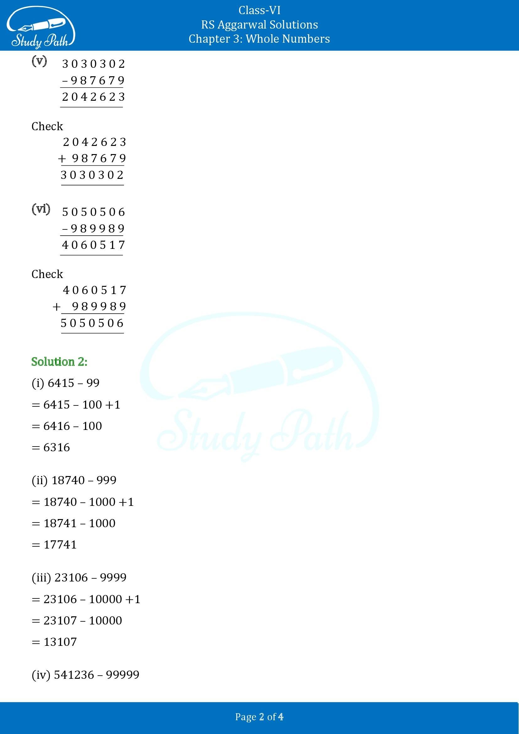 RS Aggarwal Solutions Class 6 Chapter 3 Whole Numbers Exercise 3C 00002